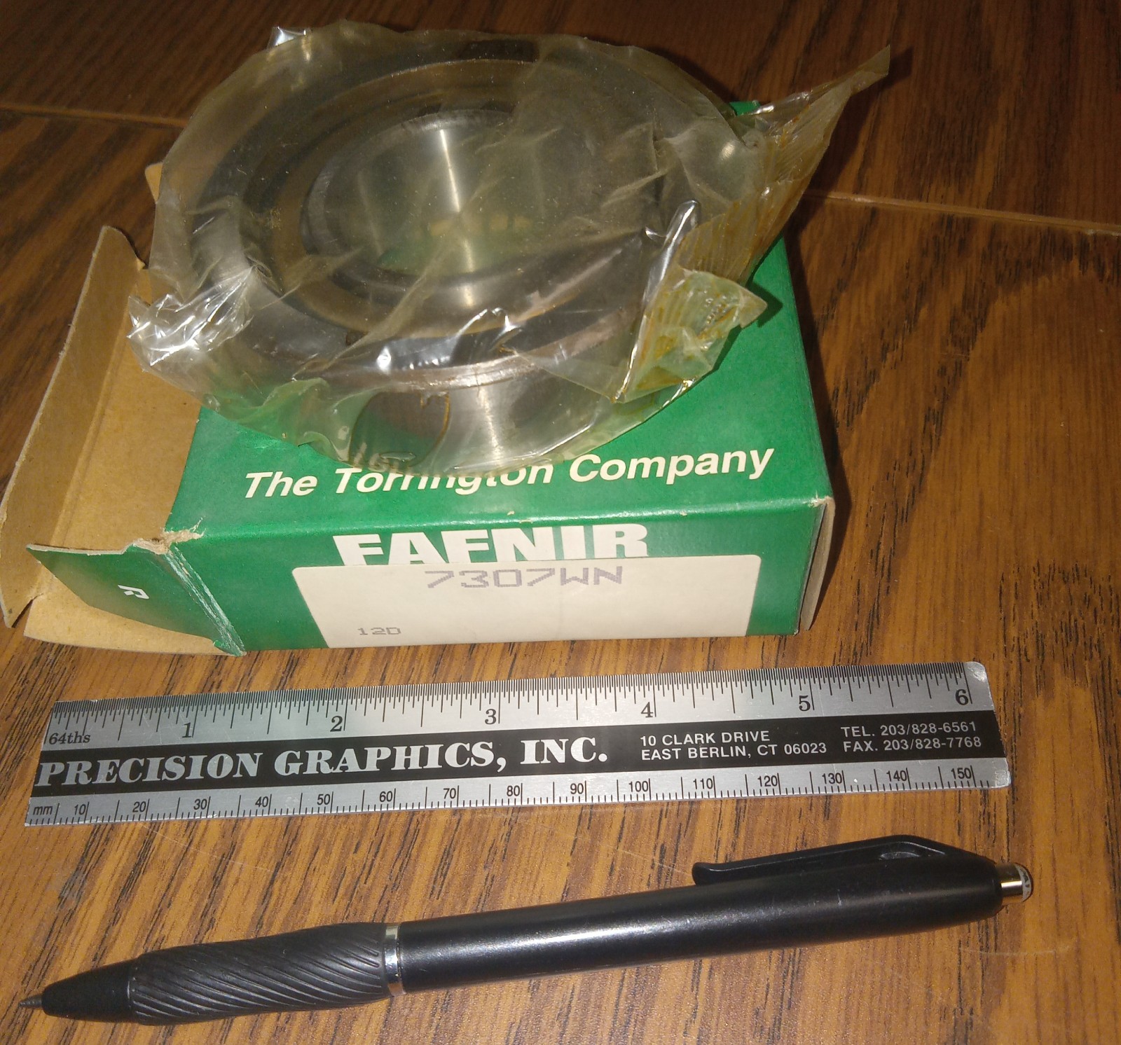 FAFNIR 7307WN BEARING (1.37 X 3.14 X .826)