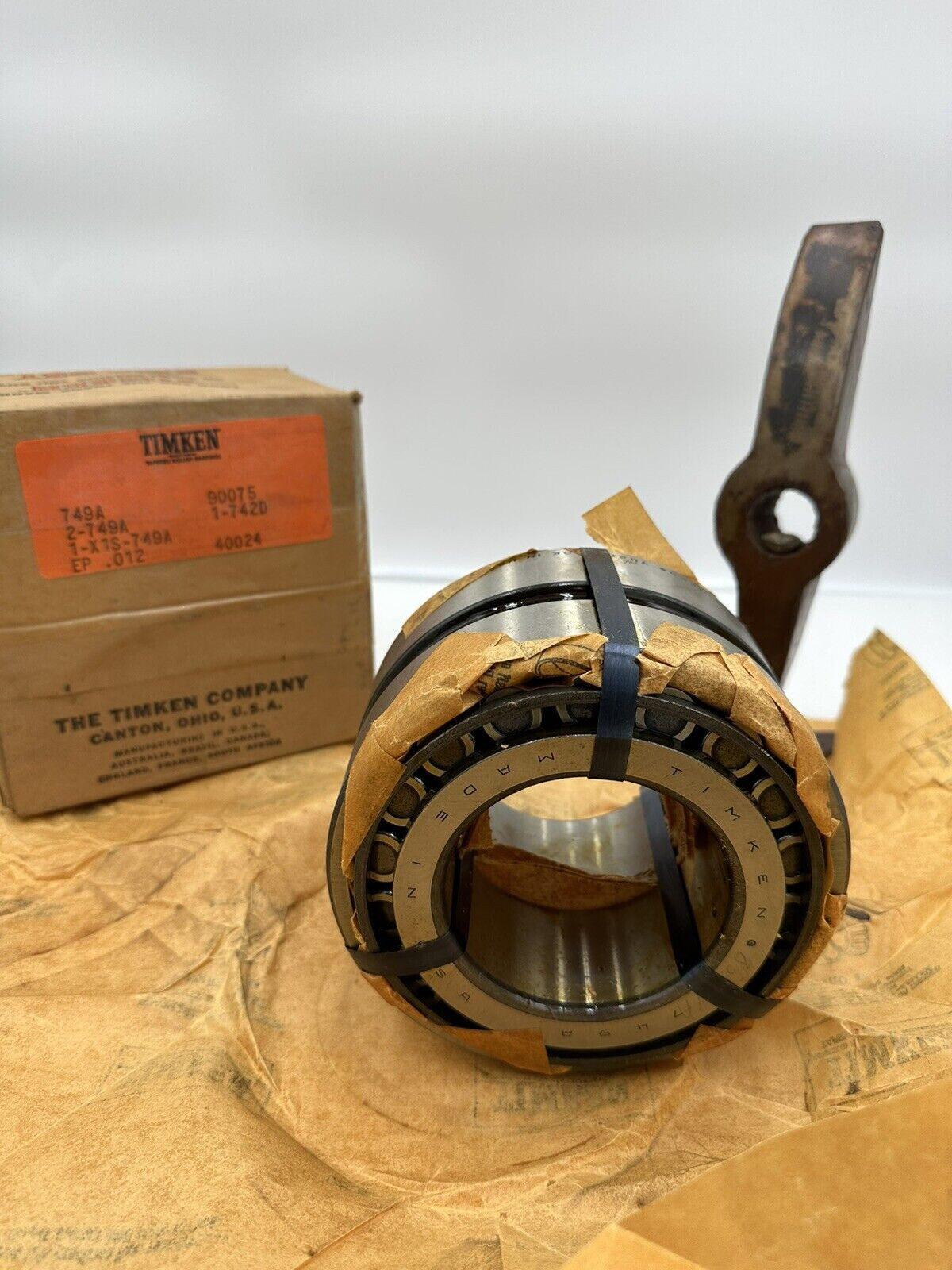 TIMKEN 749A-90075 Taper Roller Bearing 2-Cone 742D Double Cup (1) X1S-749A Set