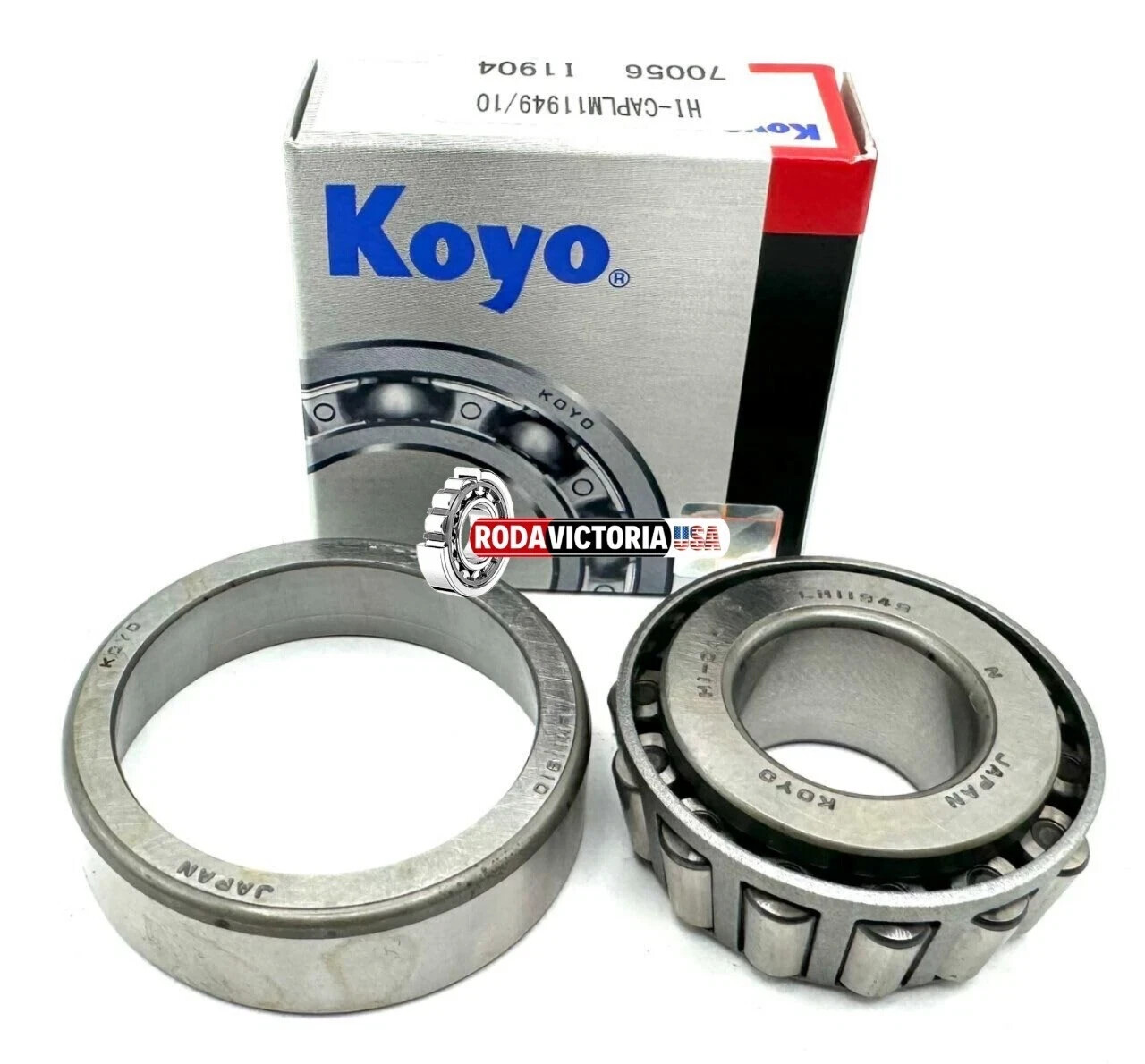 KOYO Japan HI-CAPLM 11949 / 10 Tapered Roller Bearing Cup and Cone 19.050×45.237
