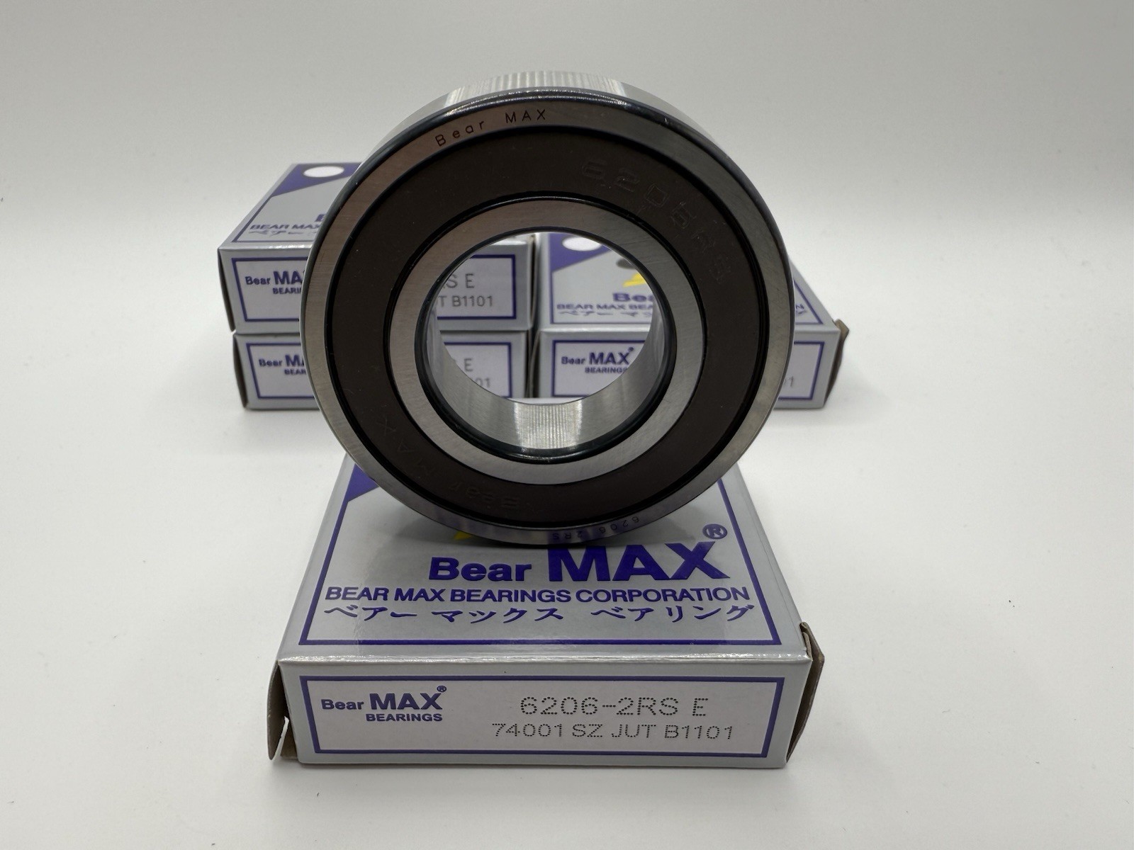 4 pcs BearMAX 6206-2RS 30x62x16mm Rubber Seal Deep Groove Ball Bearings 62062RS