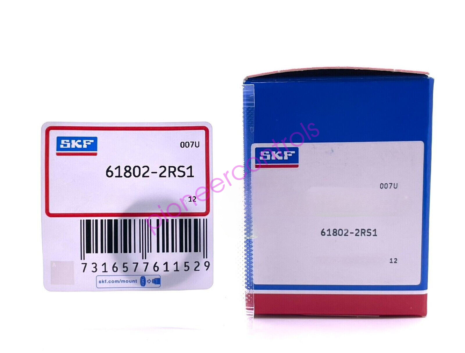 NEW SKF 6802 2RS DEEP GROOVE BALL BEARING, RUBBER SEALED 61802 15x24x5 mm