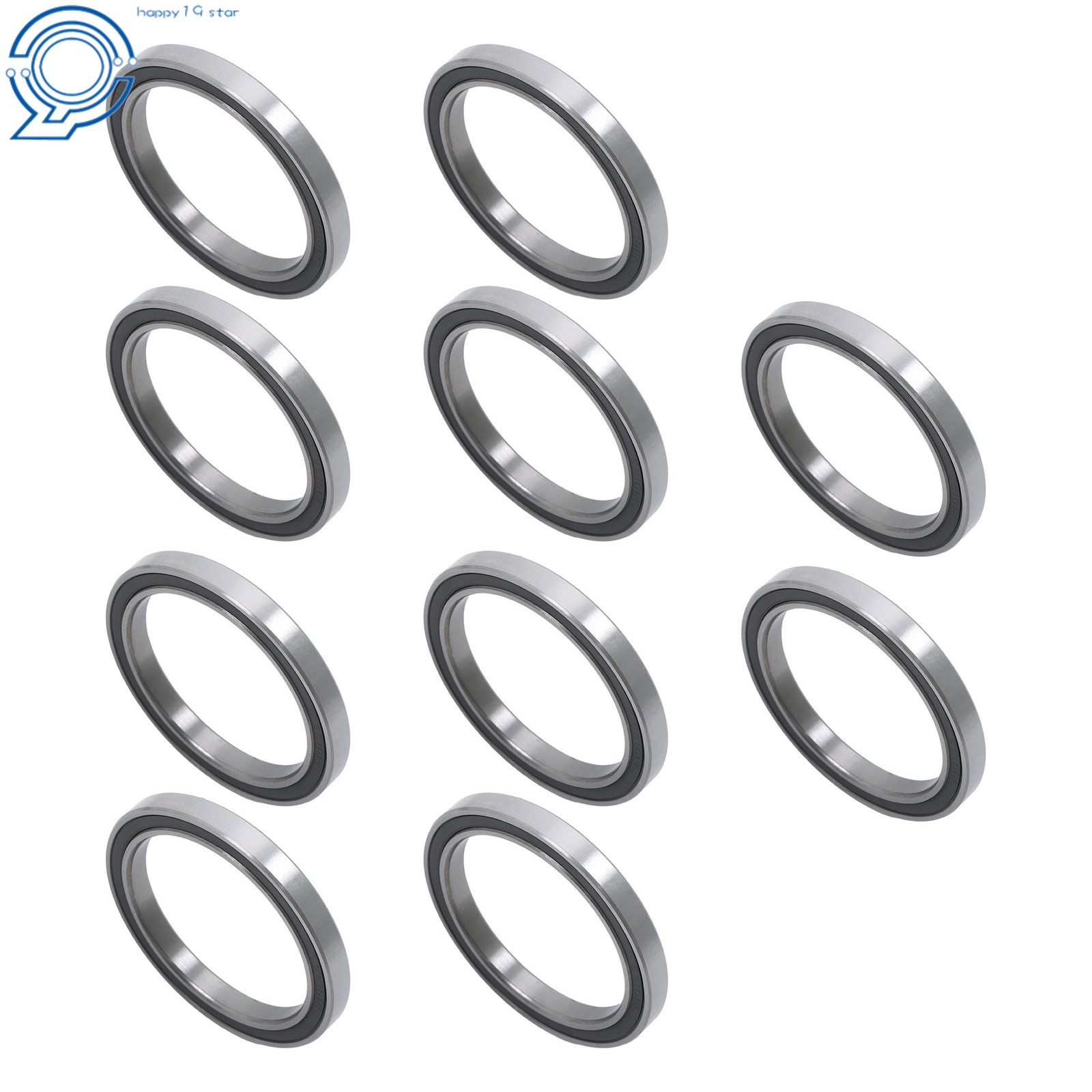 Double Rubber Sealed 6810-2RS Bearings 10pcs 50x65x7mm Pre-Lubed