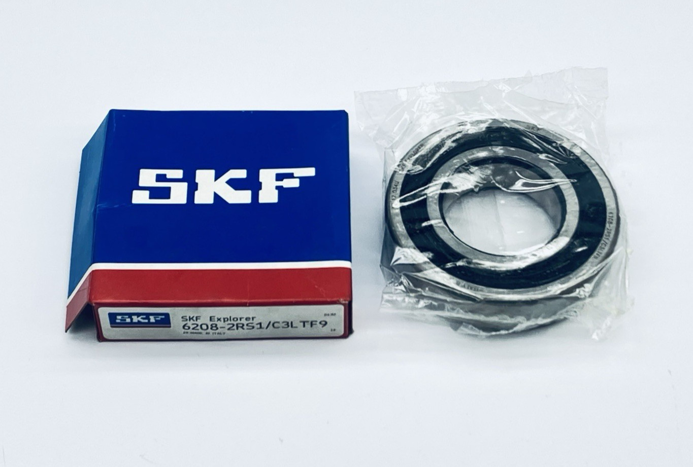 SKF 6208-2RS1/C3LTF9 Deep Groove Ball Bearing 80mm-OD 40mm-ID 18mm-W 2-Seal