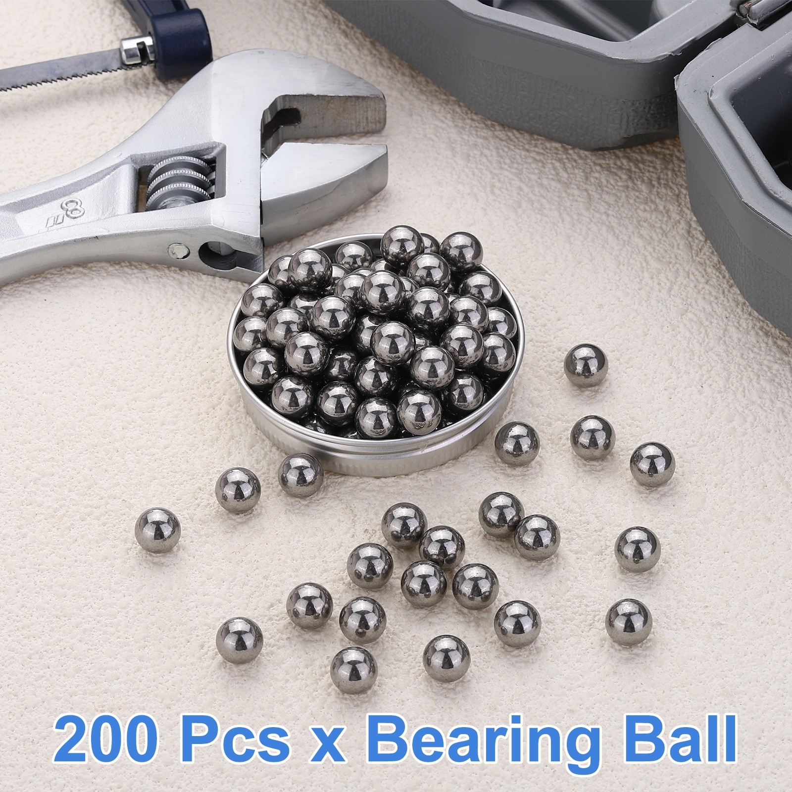 200 Pcs Mirror Polished 8.5mm Bearing Balls Carbon Steel G1000 Precision Balls