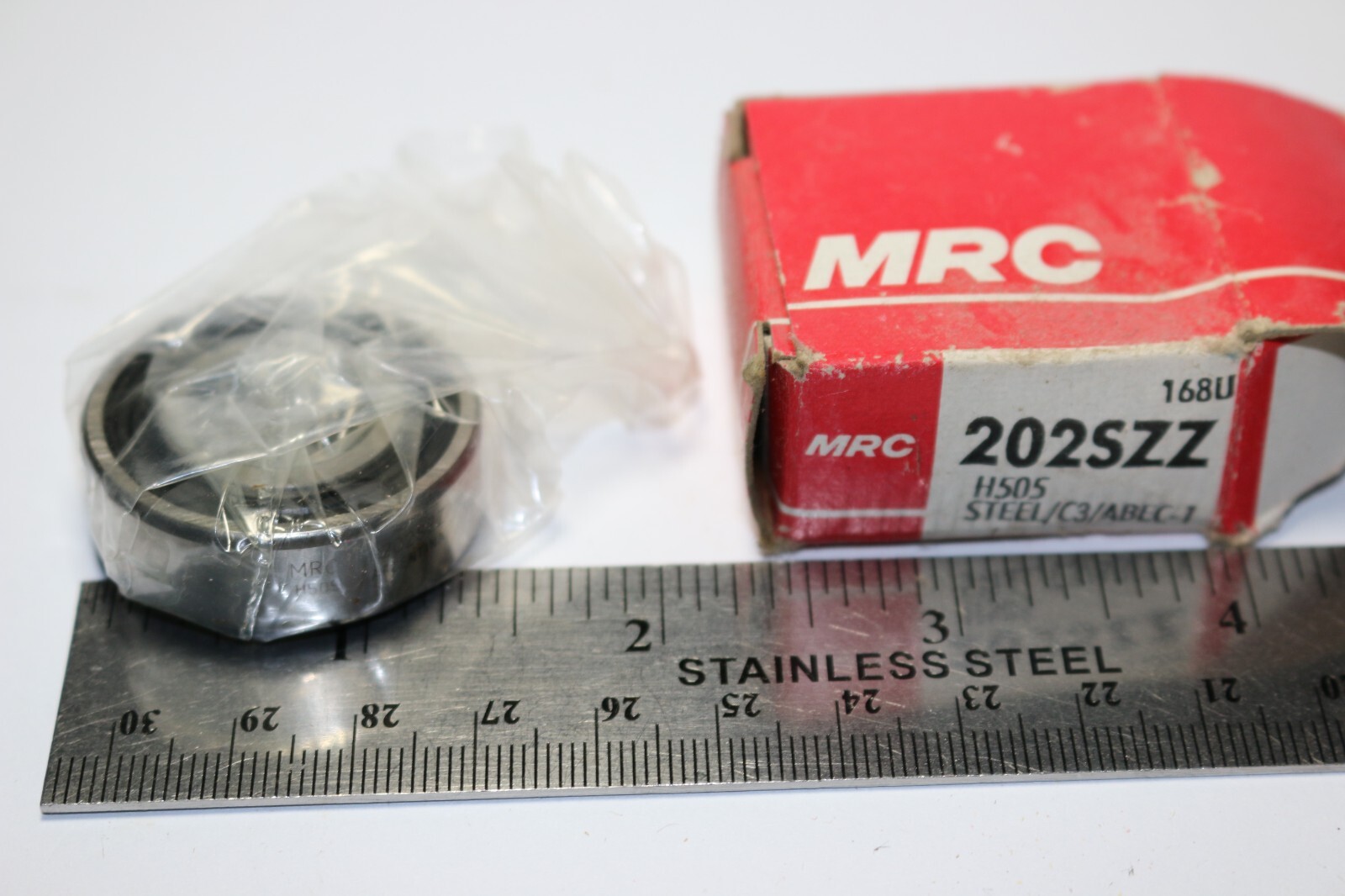 NOS MRC 168U 202SZZ H505 STEEL/C3/ABEC-1 roller bearing in org. box