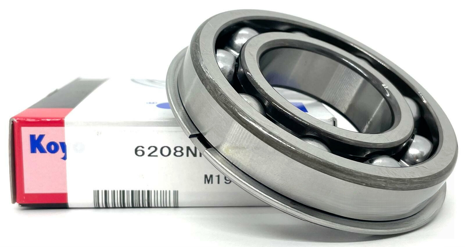 NEW KOYO 6208 NR BALL BEARING, SNAP RING 40x80x18mm FAST SHIPPING
