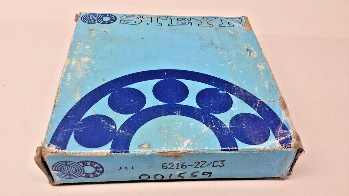 Steyr 6216-2Z-C3 Ball Bearing Double Shielded 80x140x26mm 6216-ZZ-C3