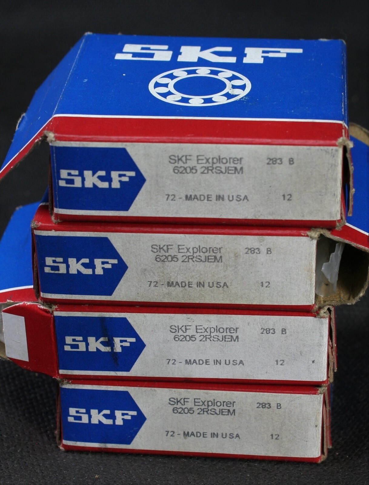 One (1) SKF 6205 2RSJEM Deep Groove Bearing 25MM ID USA 6205 2RSH/C3GJN NEW