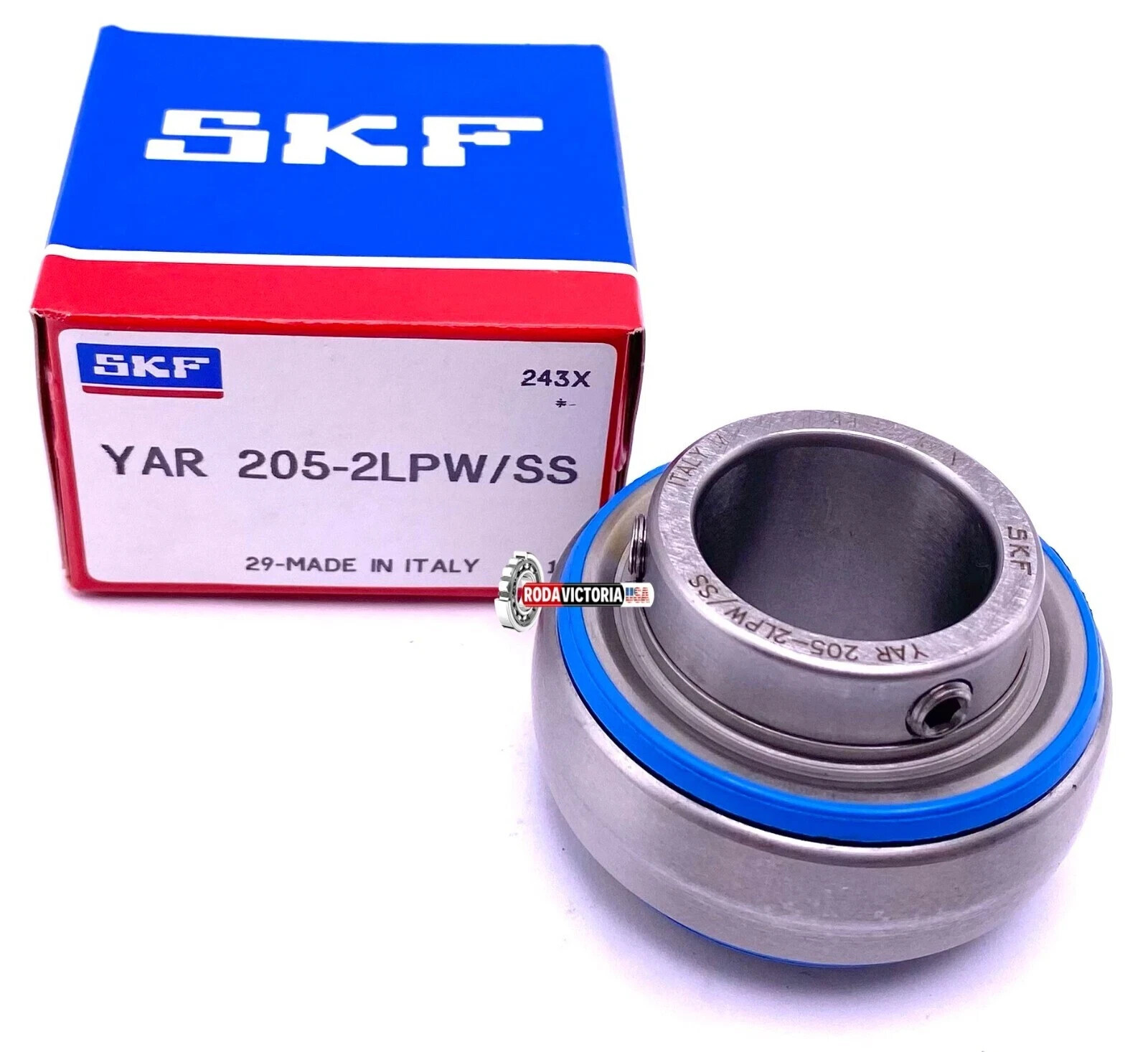 SKF YAR205 2LPW SS Radial Insert Ball Bearing 25x52x34.10 mm