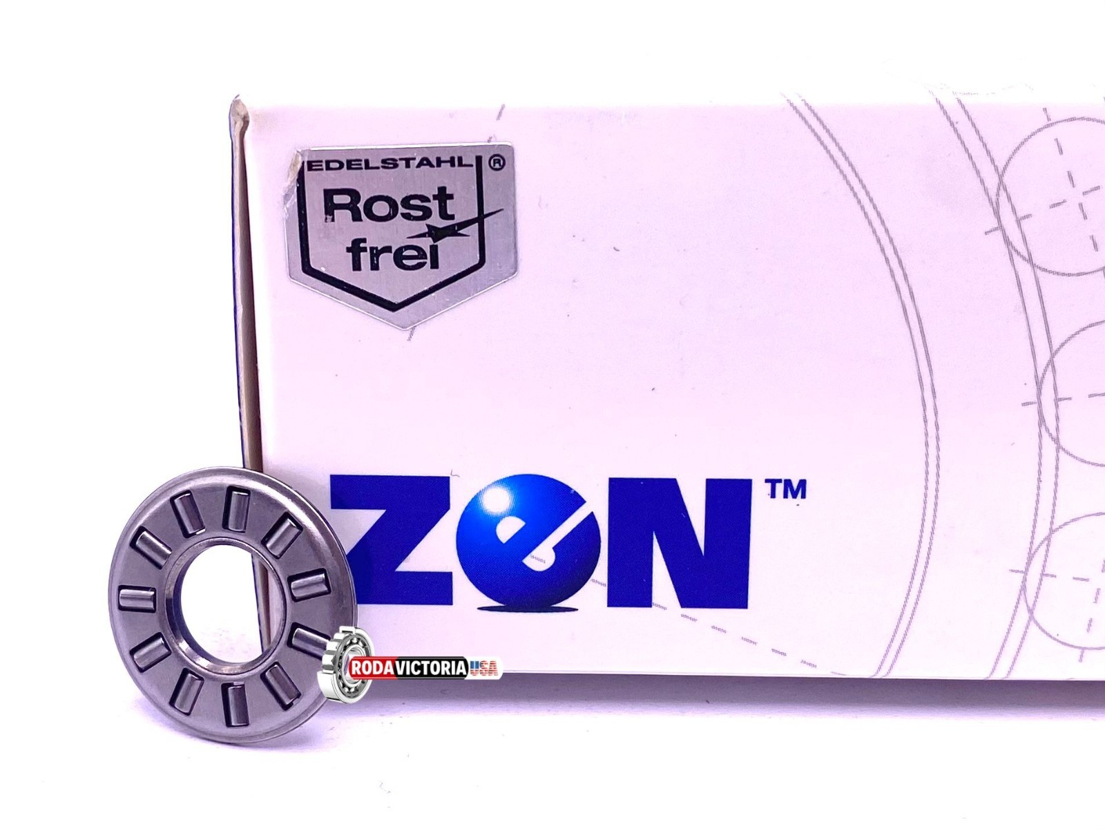 ZEN NTA512 Needle Roller Thrust Bearing 5/16″x3/4″x5/64″