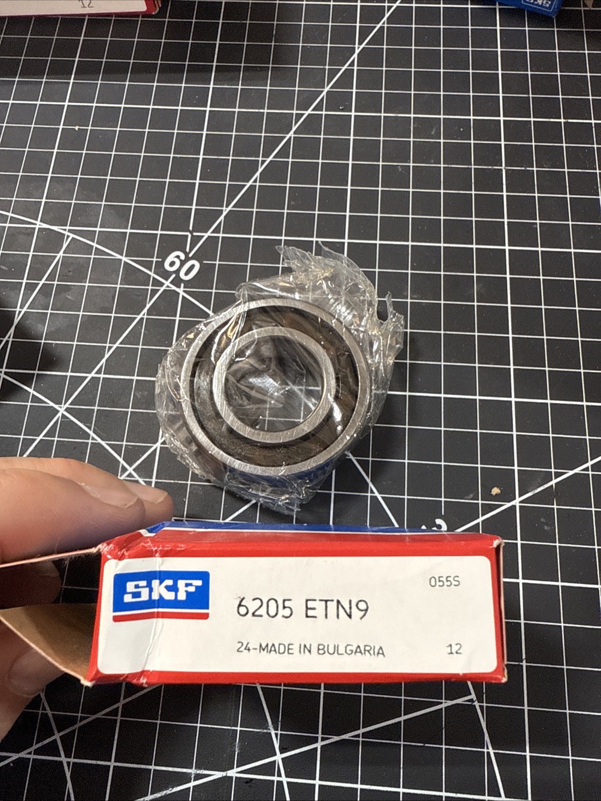 SKF 6205 ETN9 C3 Open Deep Groove Ball Bearing 25x52x15mm with Glass Fiber Cage