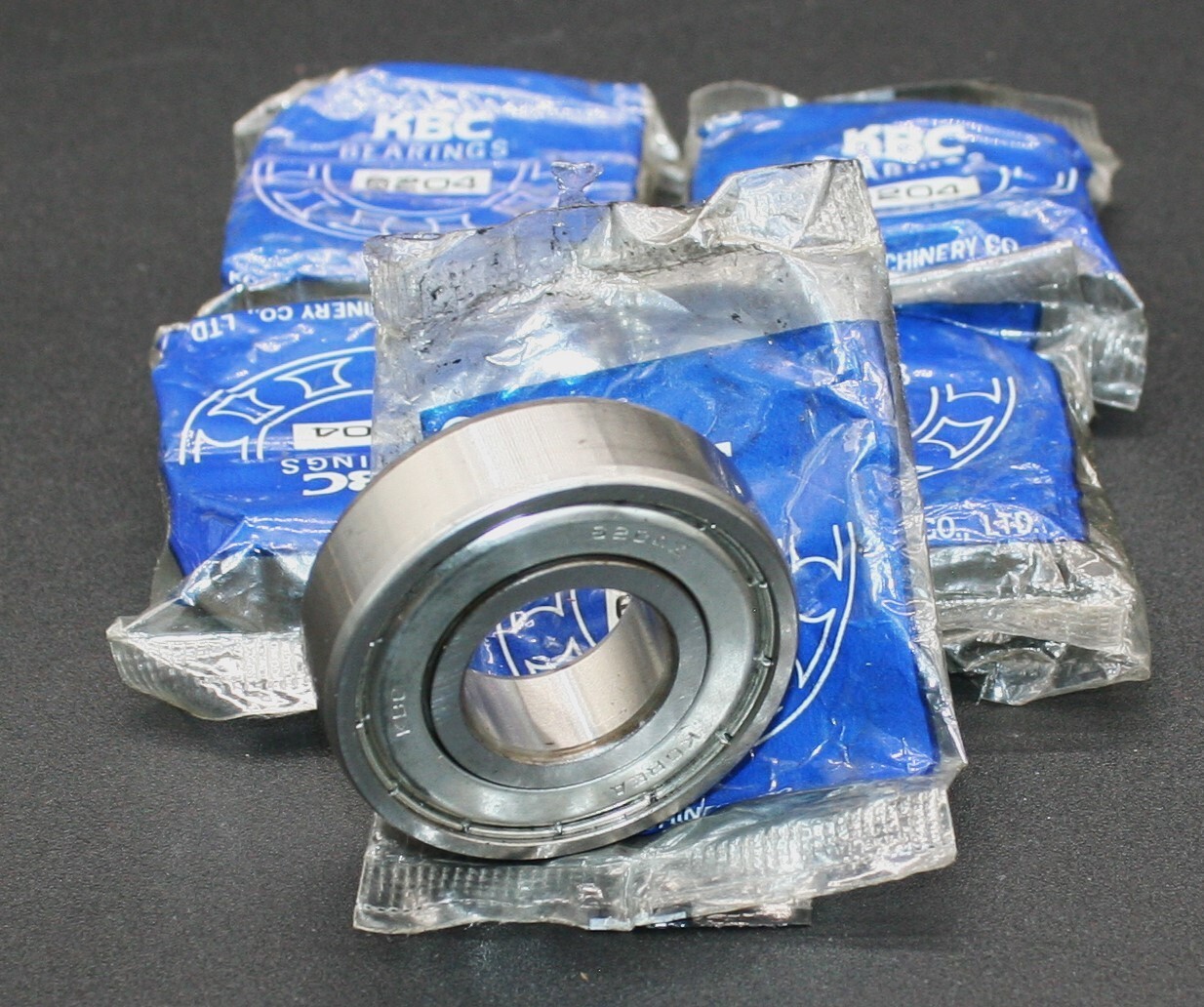 Five (5) KBC 6204 ZZ Deep Groove Bearings 20 MM ID Republic of Korea NEW