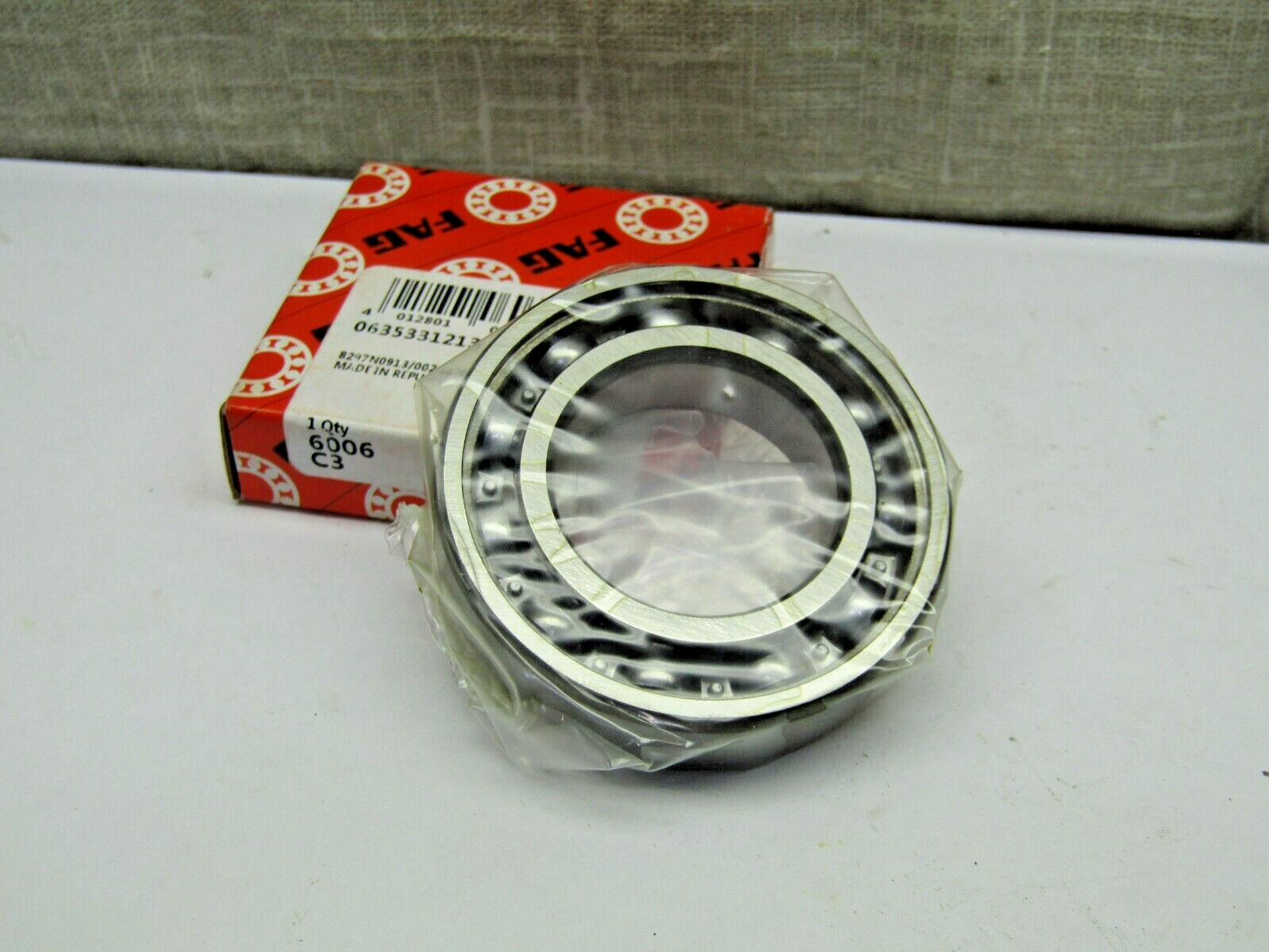 FAG 6006 30 mm x 55 mm x 13 mm Open Bearing