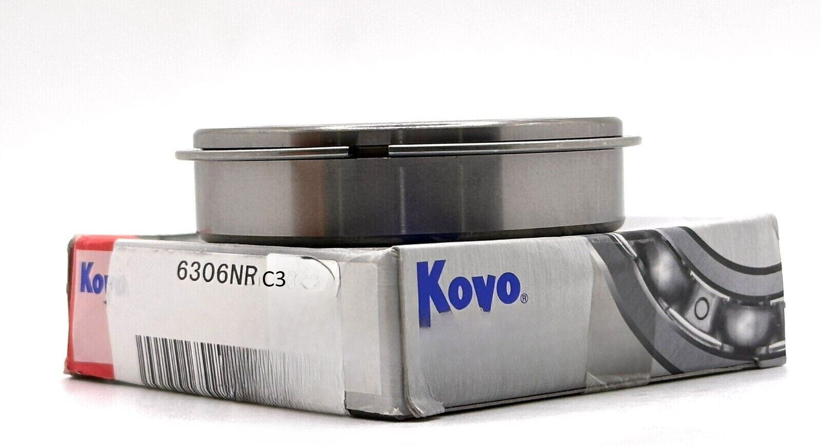 KOYO 6306 NR C3 BALL BEARING, OPEN, NO SEALS + SNAP RING 30x72x19mm