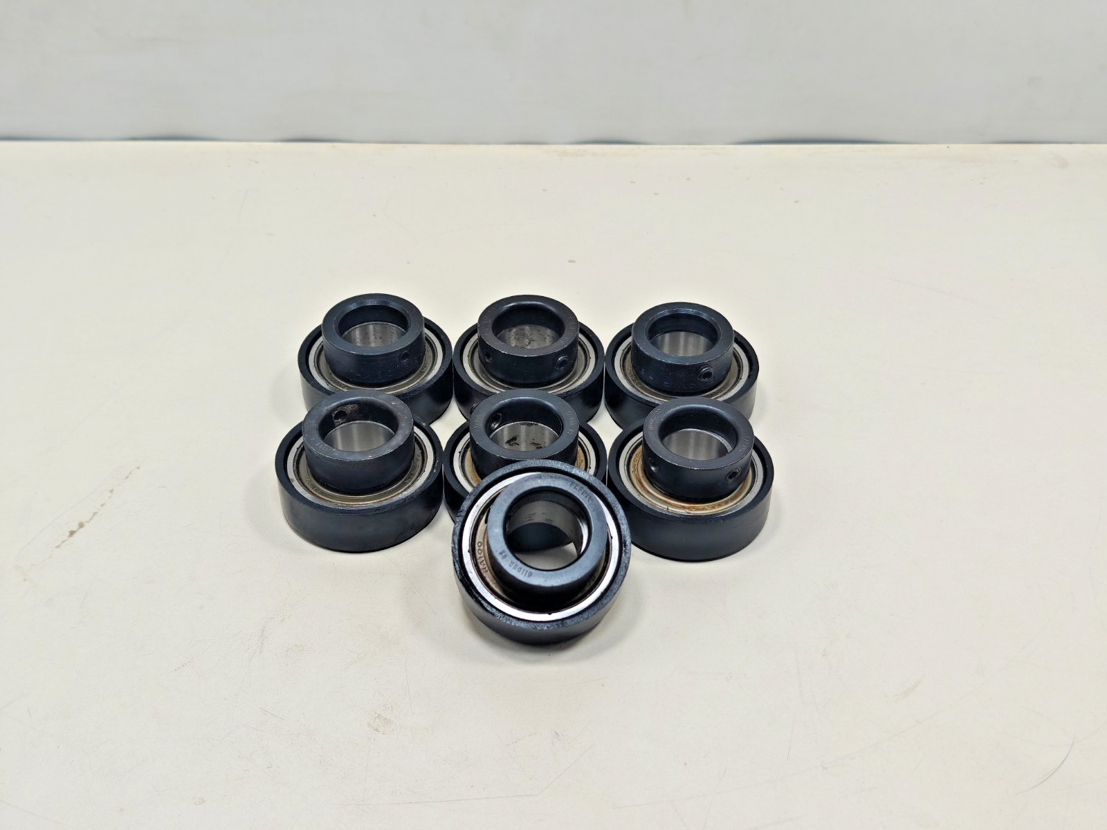 (7Pcs) RA100 + COL Fafnir Insert Ball Bearing Timken RA100 ID-1 inch LOT OF 7Pcs
