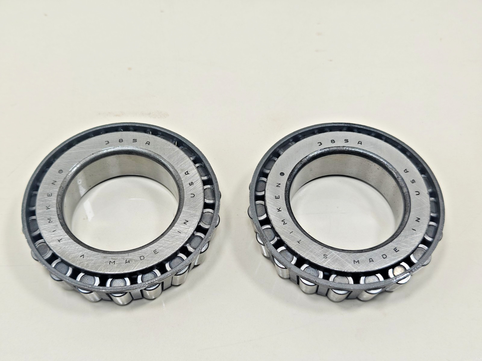 (2Pcs) 385A Timken Tapered Roller Bearing Cone Only Timken 385-A Lot of 2 PCS