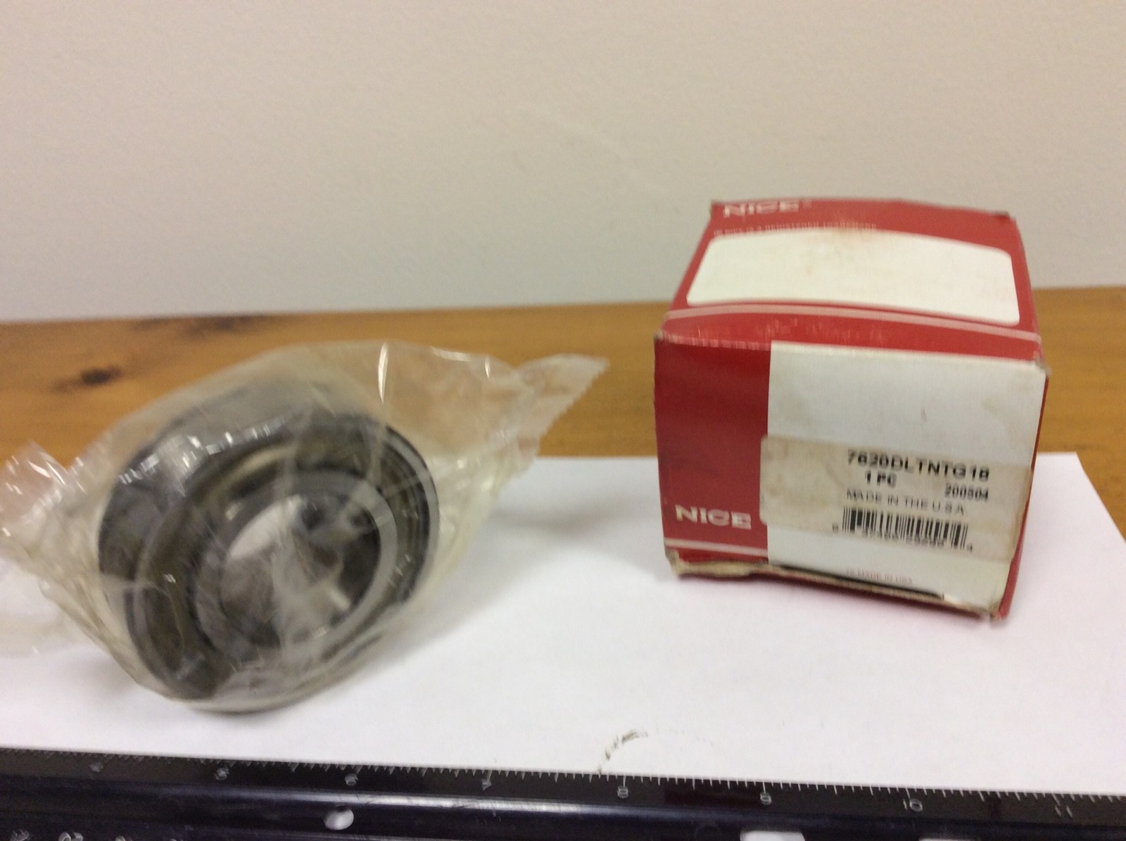 Nice 7620DLTNTG18 Deep Groove Bearing, 1.2500″ ID, 2.5625″ OD, 1.4063″ Width