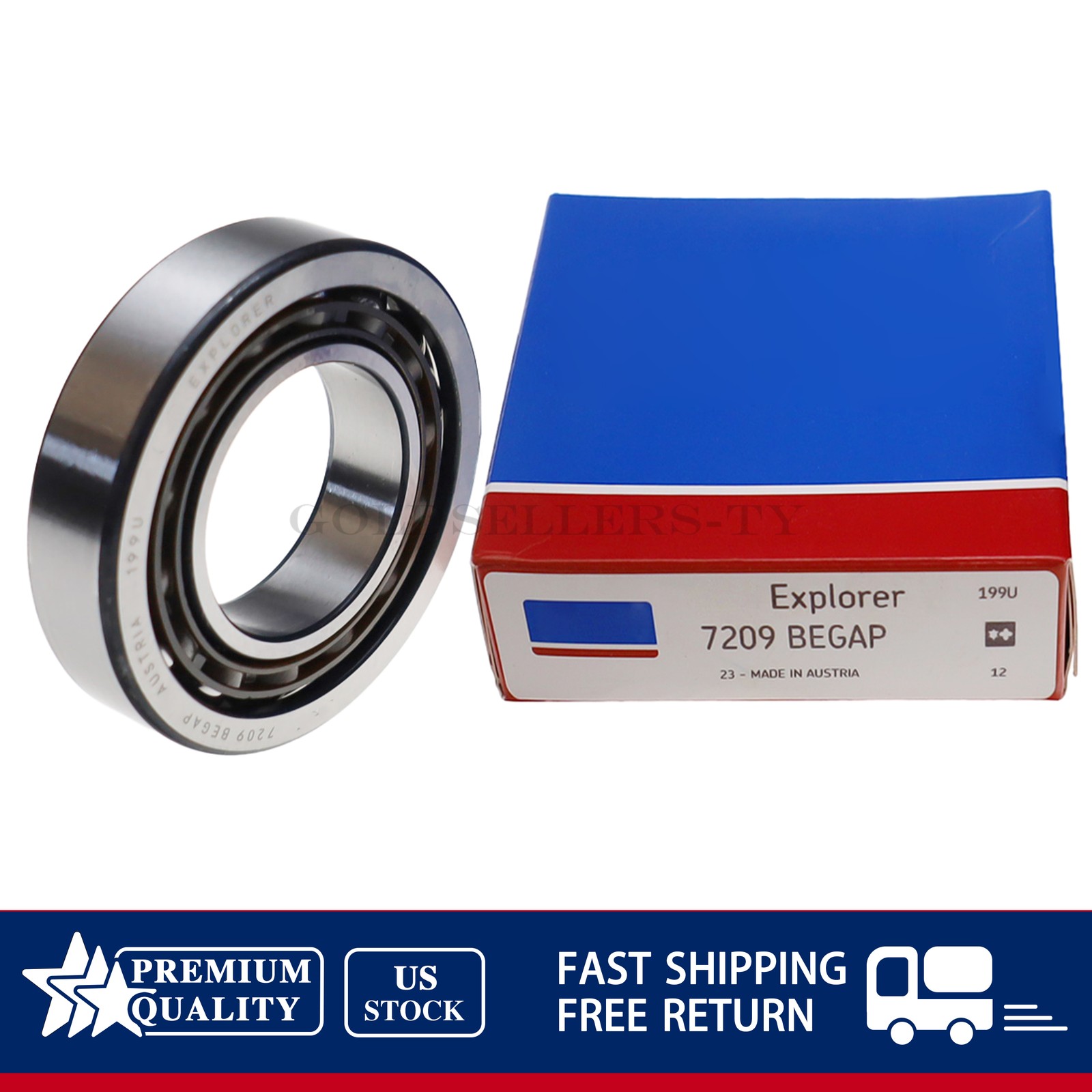 NEW Fits SKF 7209 BEGAP Angular Contact Ball Bearing 45x85x19 mm US
