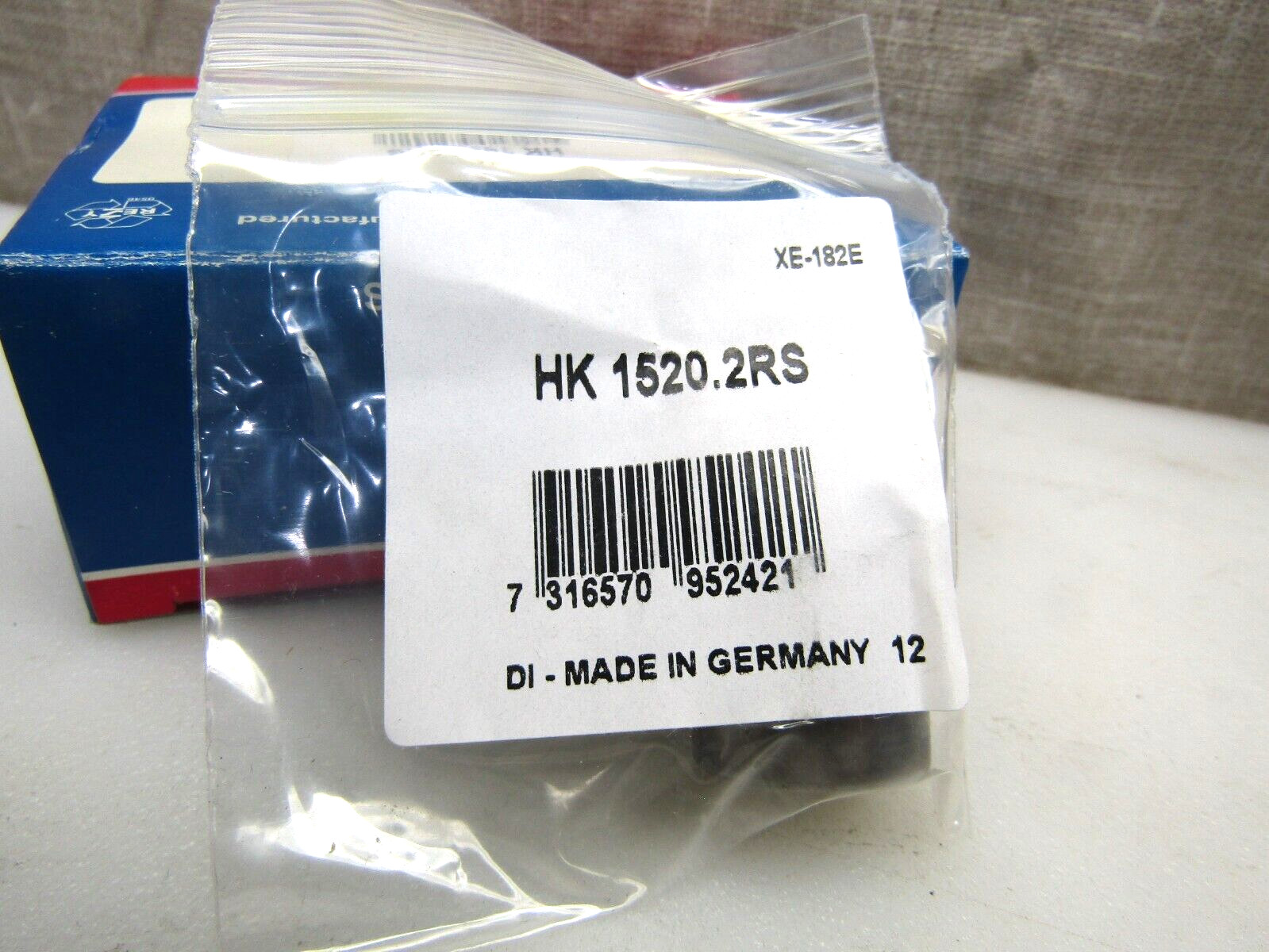 INA SKF HK1520-2RS 15mm x 21mm x 20mm wide, Sealed Needle Roller Bearing