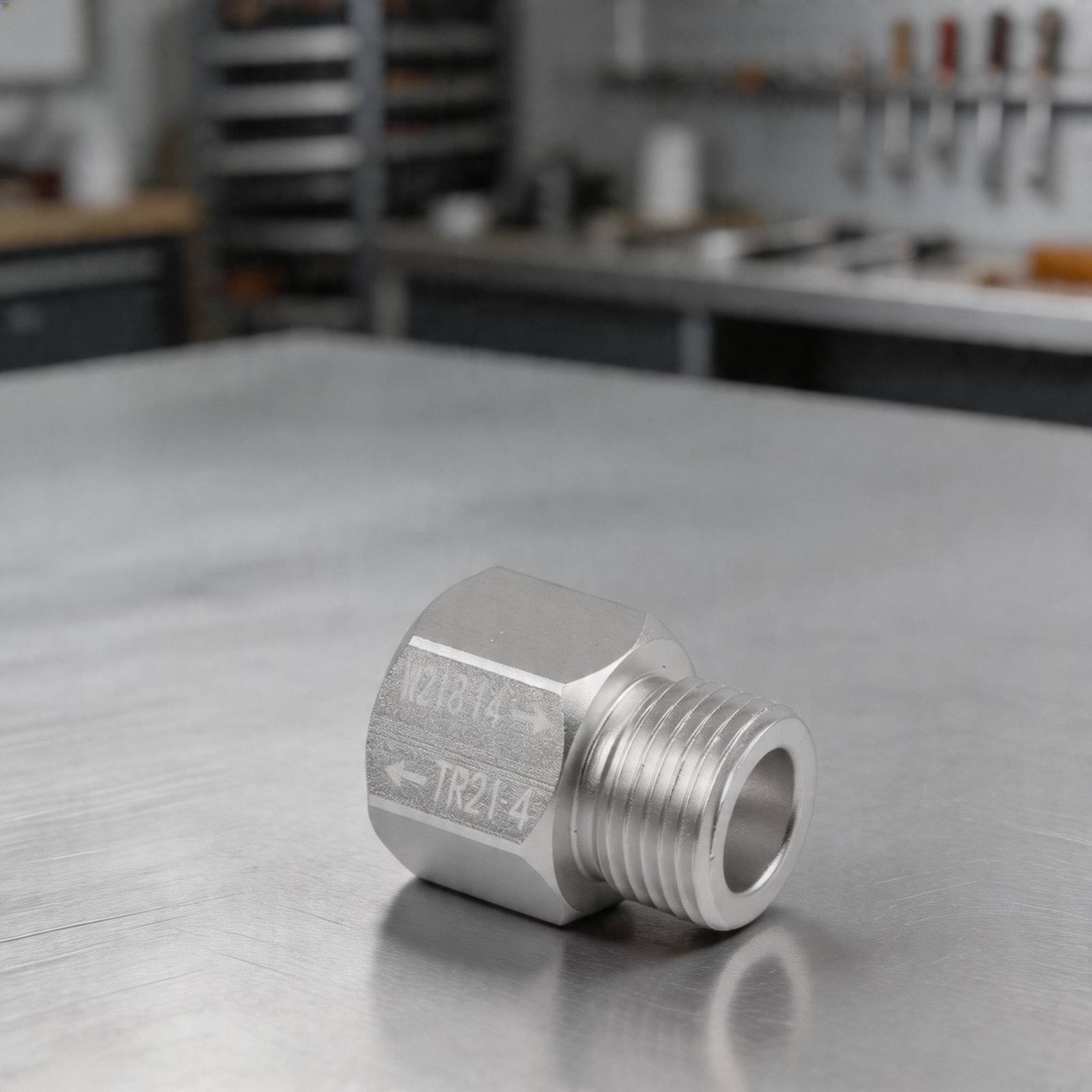 TR21-4 To W21.8-14 Adapter Aluminum Alloy Construction Compact Dimensions