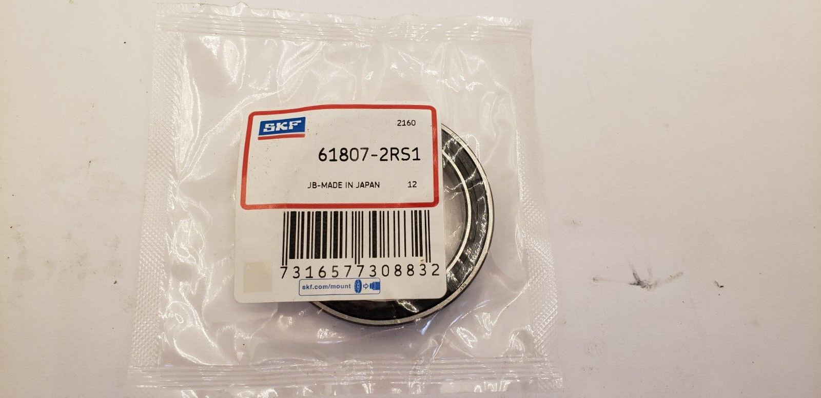 SKF 61807-2RS1 BEARING, Free Shipping & Return New USA 35mm X 47mm X 7mm, NIB