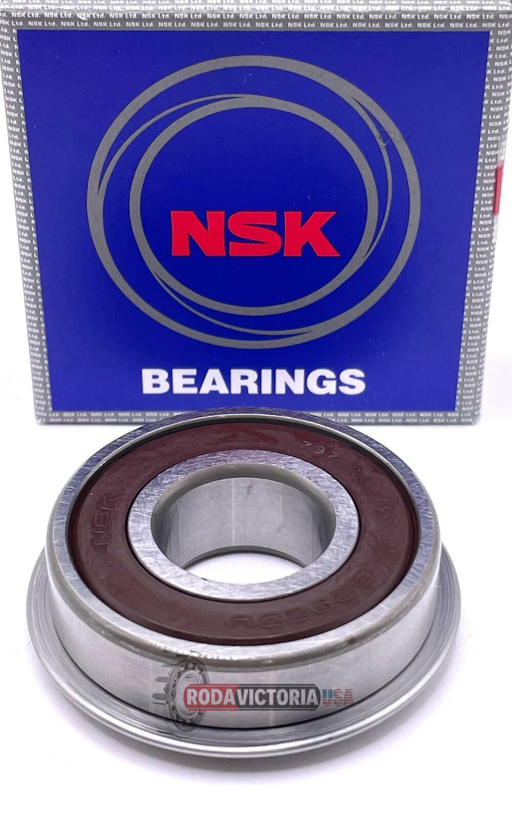 NSK 6202-2RS-NR Sealed Bearing with Snap Ring 15 x 35 x 11mm / 6202 DDUNR JAPAN