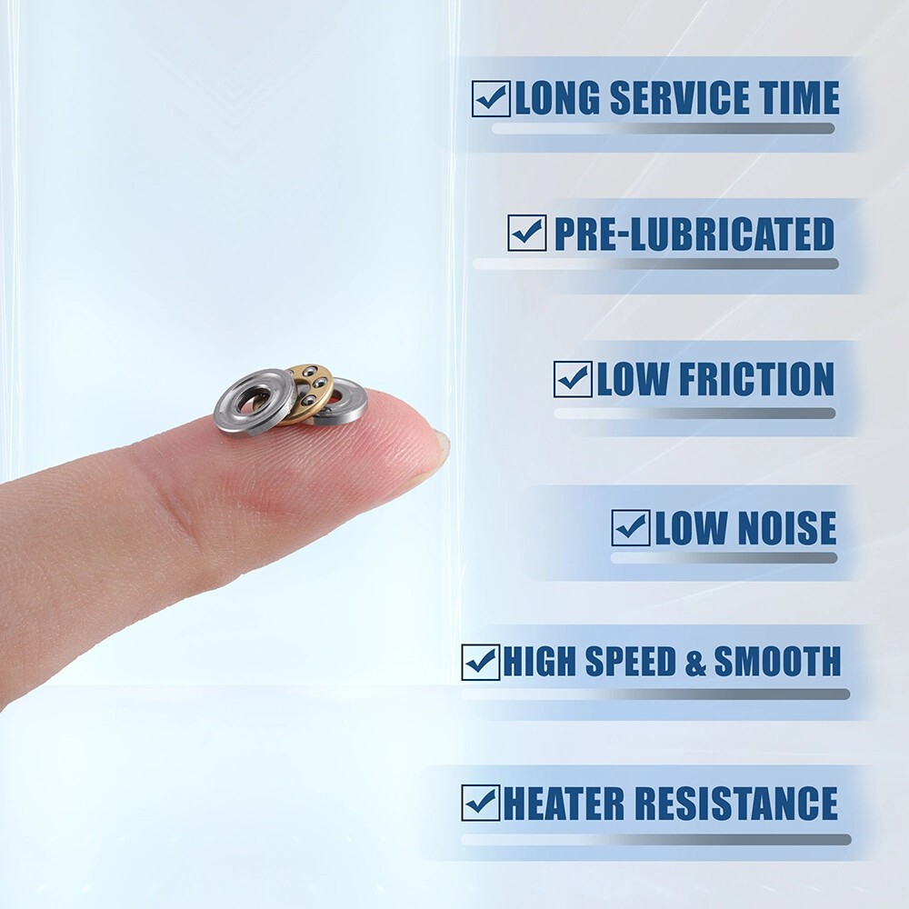 Miniature Thrust Ball Bearings 2mm 3mm 4mm 5mm 6mm 7mm 8mm 9mm 10mm 12mm ID