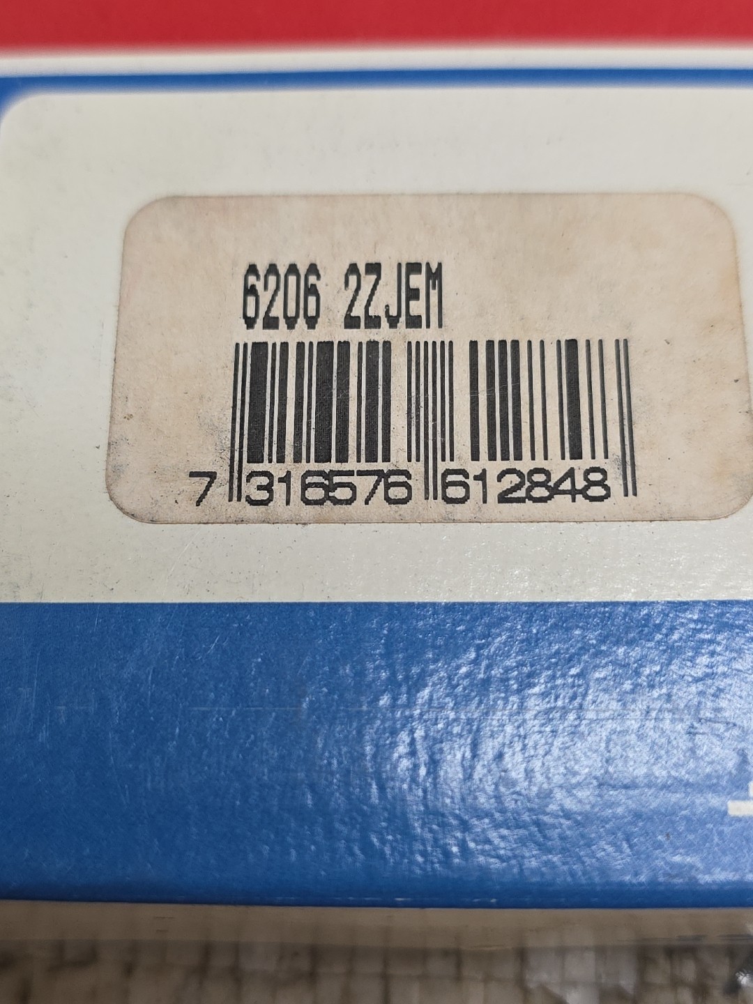 SKF 6206 2ZJEM Deep Groove Ball Bearing – New Old Stock