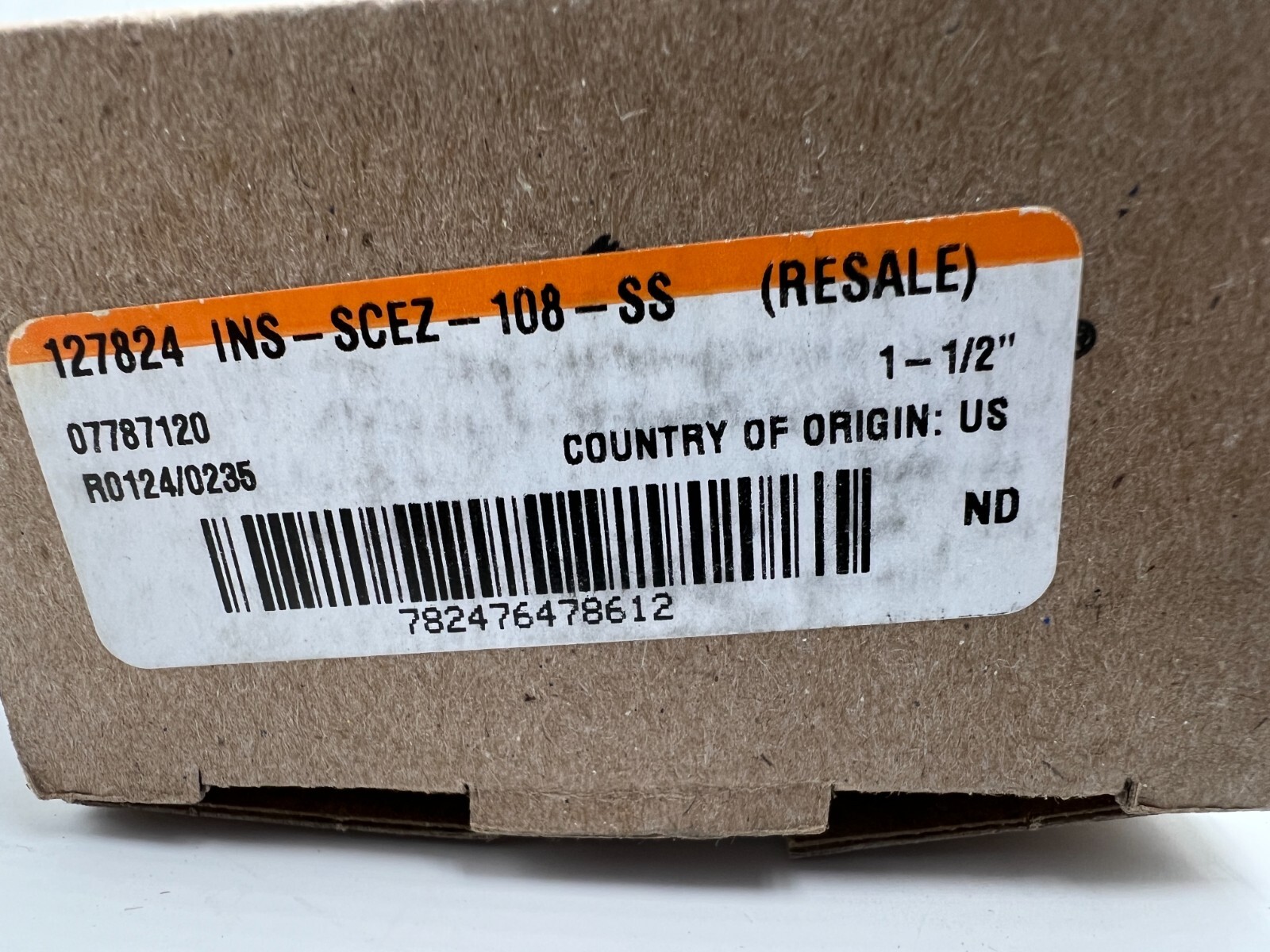 127824 INS-SCEZ-108-SS Dodge Ball Bearing Insert 1-1/2″ Silver 07787120