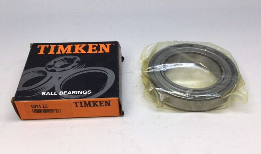 Timken 6014 ZZ Ball Bearing Deep Groove 70mm ID X 110mm OD X 2mm W