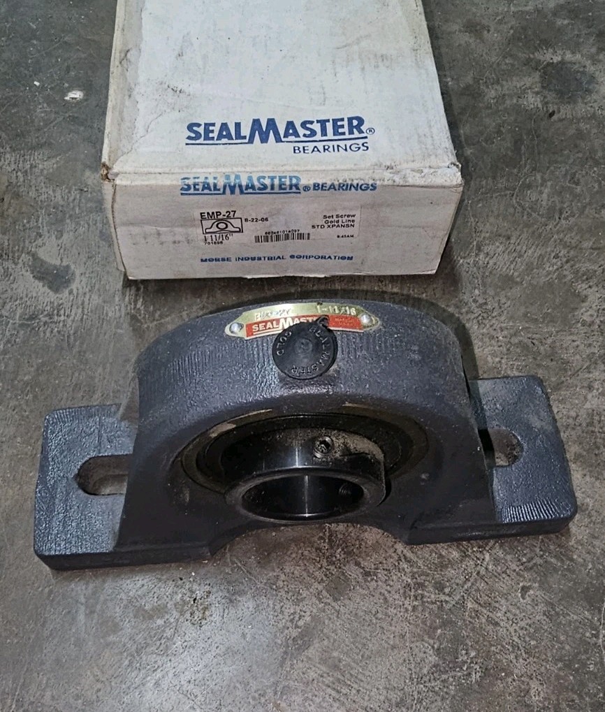 Emerson Morse Sealmaster EMP-27 Pillow Block Bearing 1-11/16″ – New Open Box