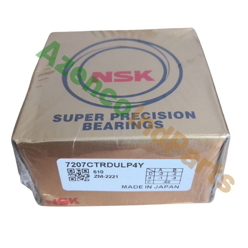(Set of Two) New Abec-7 Super Precision Spindle Bearings For NSK 7207CTRDULP4Y