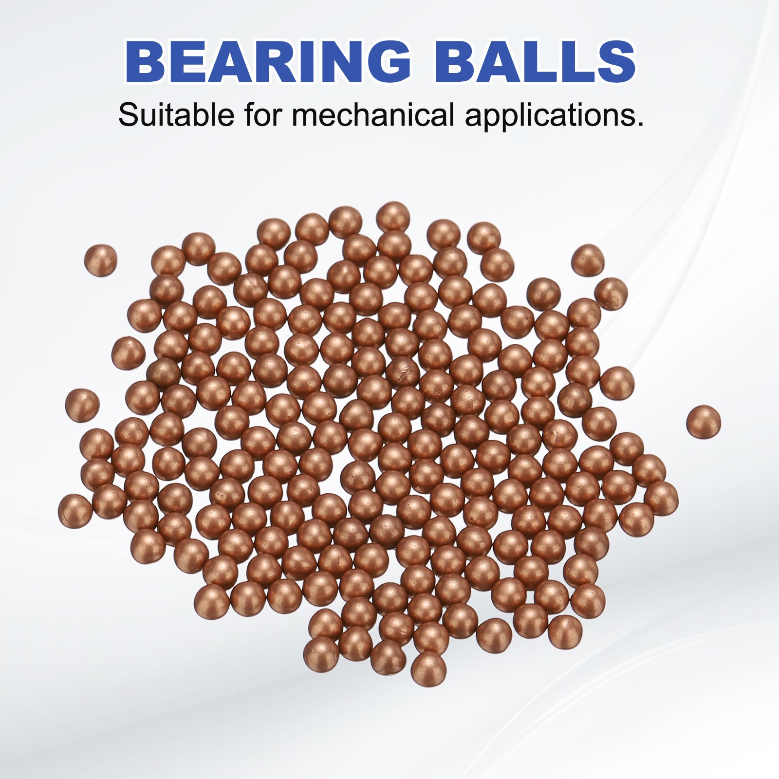 100 Bearings 1/16″ (1.6mm) Precision Copper Balls
