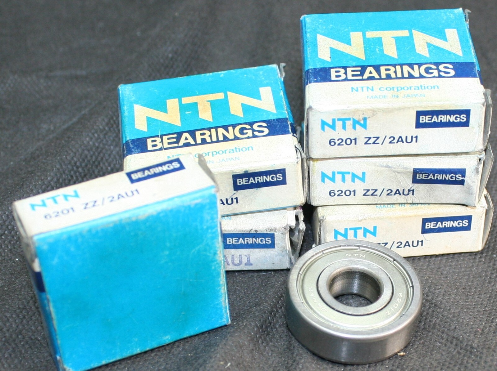 Six (6) NTN 6201 ZZ/2AU1 Deep Groove Bearings 12MM ID Japan NEW