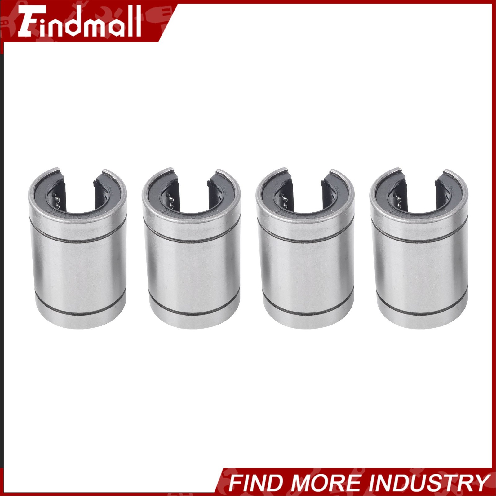 Findmall 4pcs LM25UUOP Open Linear Ball Bearings 25x40x59mm – CNC Machine Parts