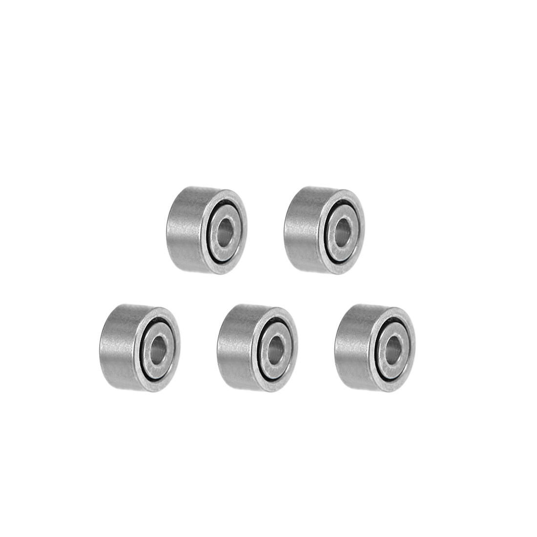 681k Ball Bearings Z2 1x3x1.5mm Open Type Chrome Steel 5pcs