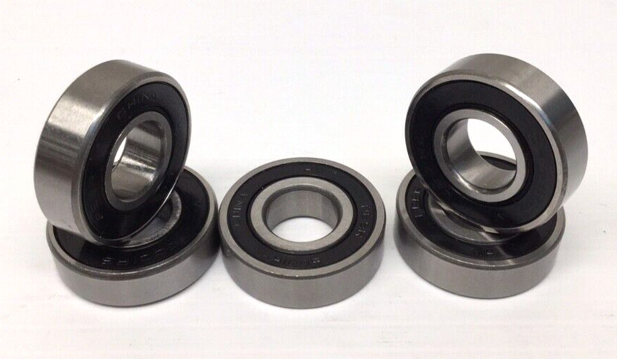 Peer 6001RS Ball Bearing Double Shield 12mm ID 28mm OD 8mm Width (Pack Of 5)