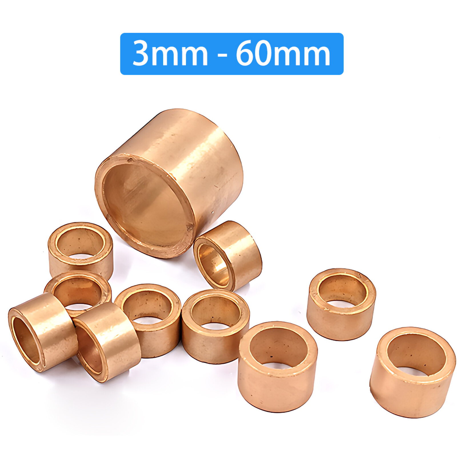 Metric Oilite Plain Bronze Sintered Bearing Bushes Series – Bore 3 mm to 60 mm