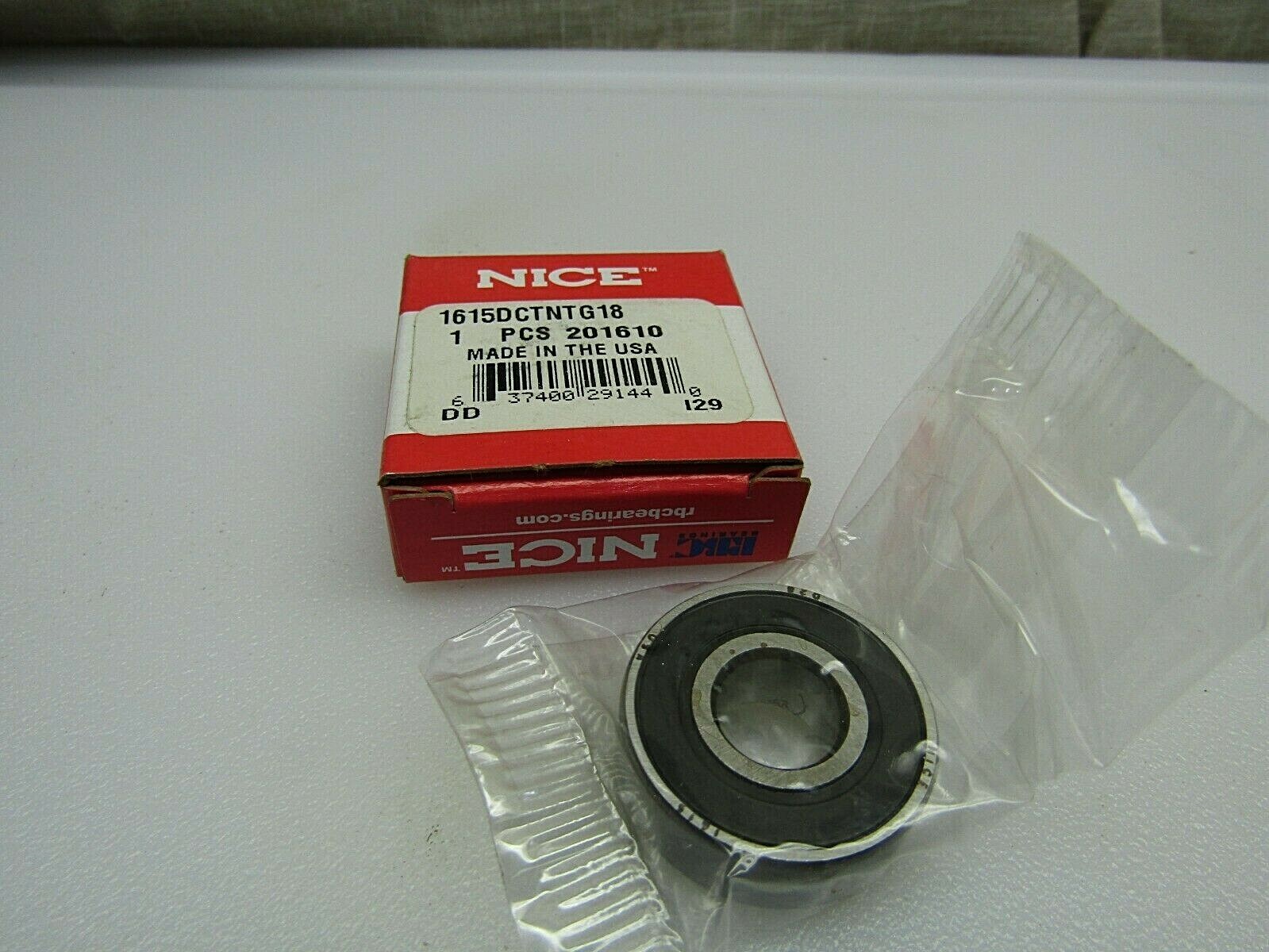 Nice 1615 DCTN TG18 7/16″ X 1-1/8″ X 3/8″ Sealed Bearing Made in USA