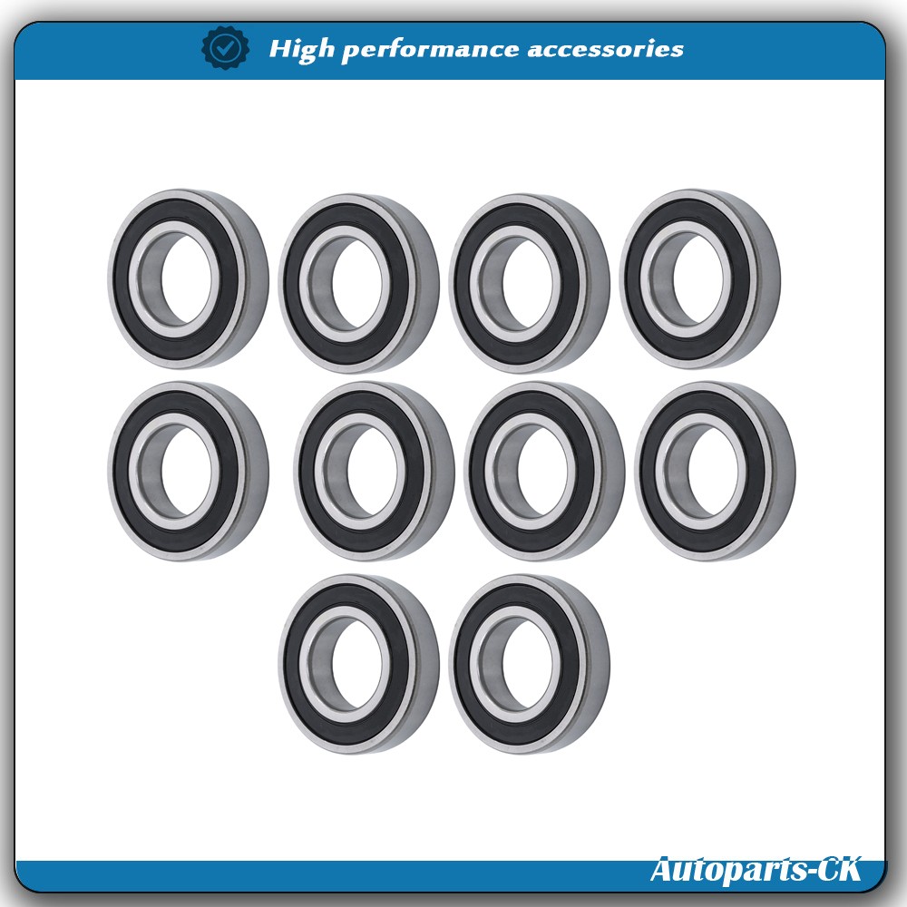 10 Pack 6208-2RS 40mmx80mmx18mm Deep Groove Ball Bearing Rubber Sealed