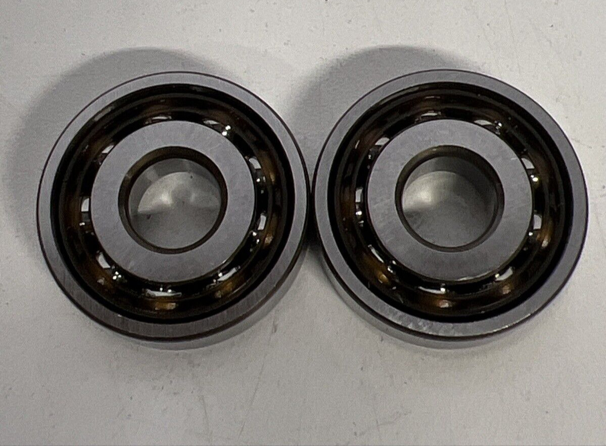 (Pack of 2QTY) 7200 BEP Angular Contact Ball Bearings, Single Row 10x30x9 mm
