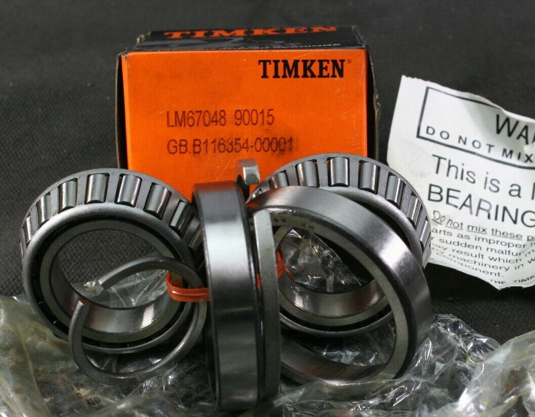 One Timken LM67048-90015 Back to Back Bearing Assembly 1-1/4″ID USA NEW