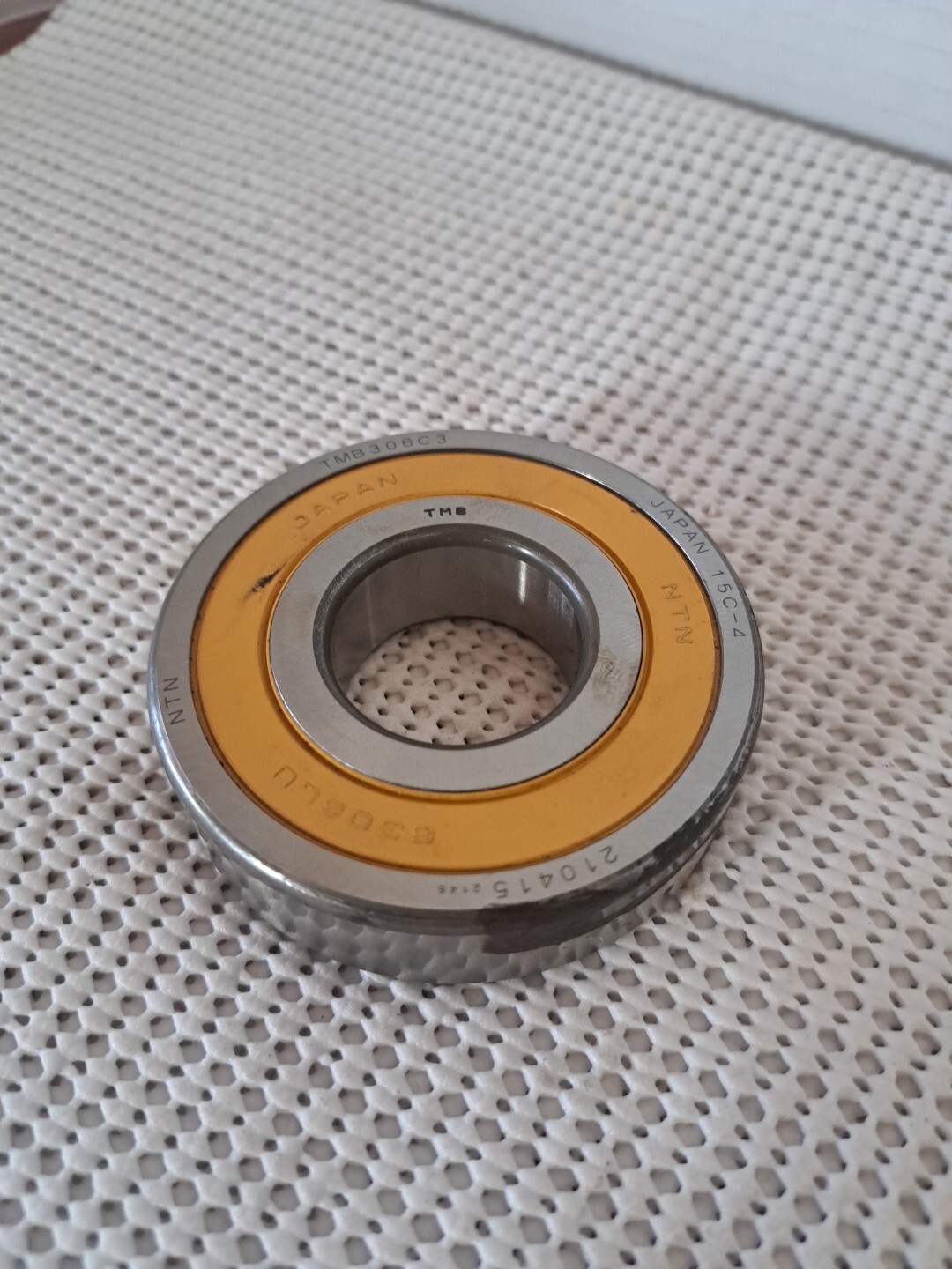 NTN Ball Bearing Made in Japan 6306LU NOS, Surface Rust From Storage.