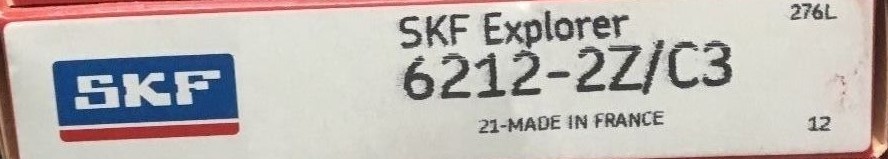 6212-2Z C3 SKF Bearing 60x110x22 (mm)