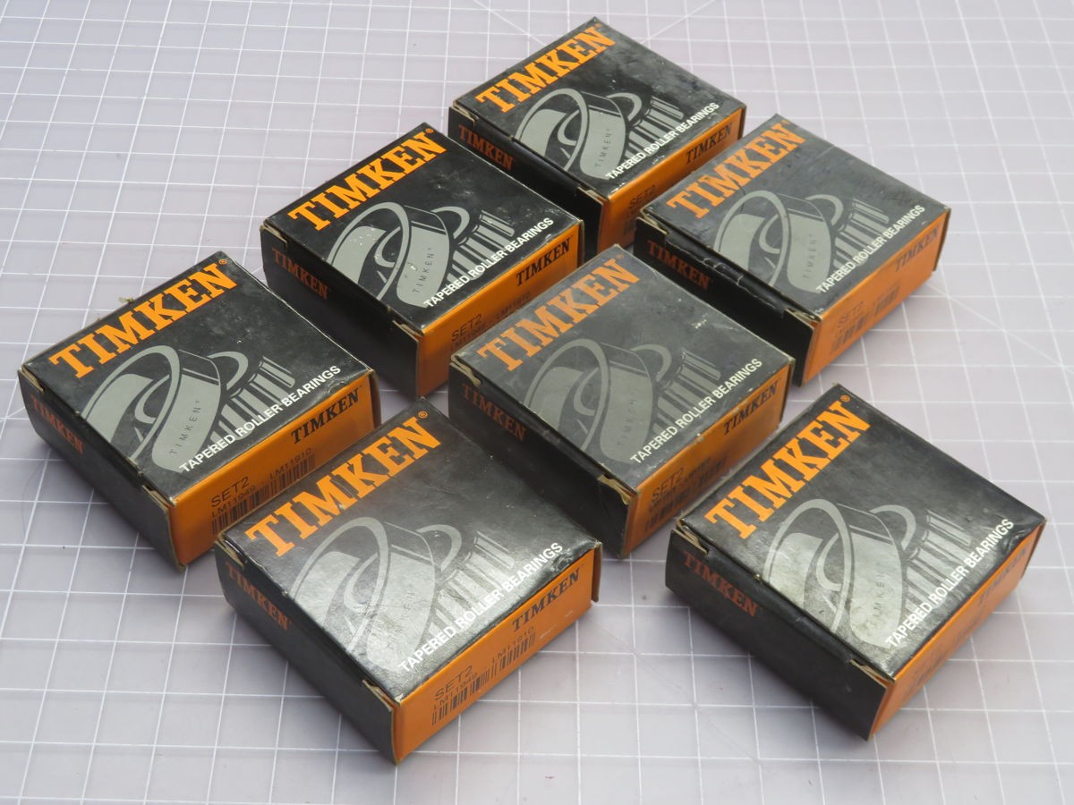 LOT OF 7 TIMKEN LM11949-LM11910 TAPPERED ROLLER BEARING T266245