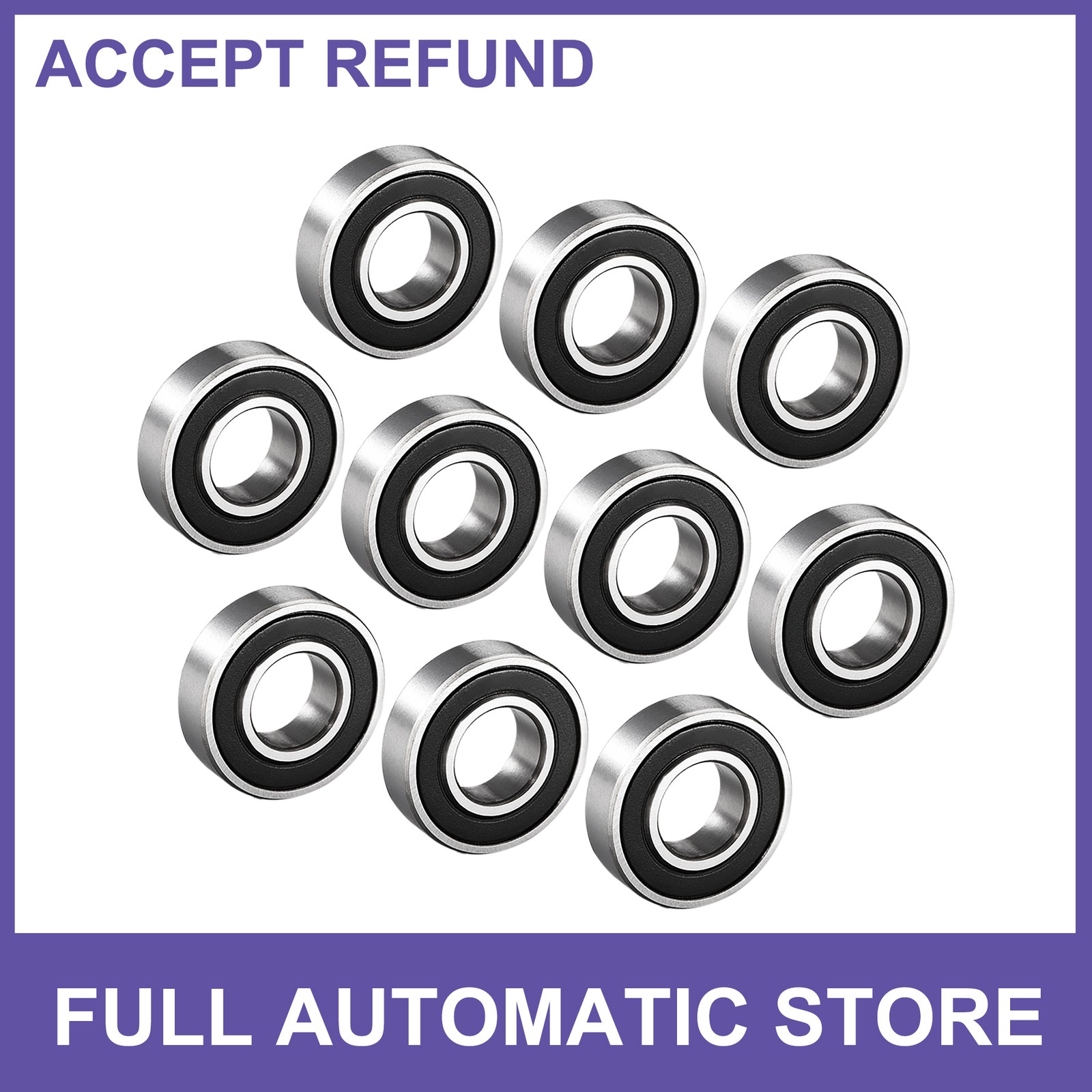 10pc 6002-2RS Ball Bearings Double Sealed 15mmx32mmx9mm High Carbon Steel Z1