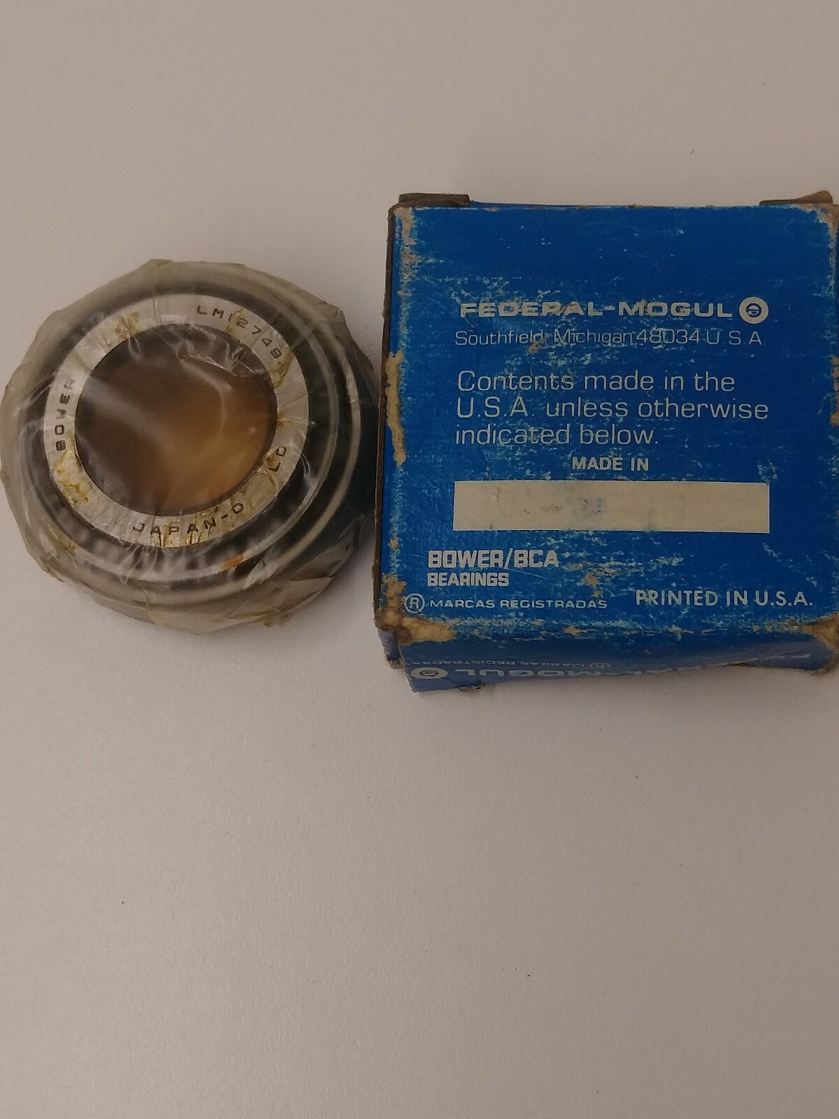 NTN Bower A12 SET12, LM12749 LM12710 bearing set, made in Japan. New old stock.