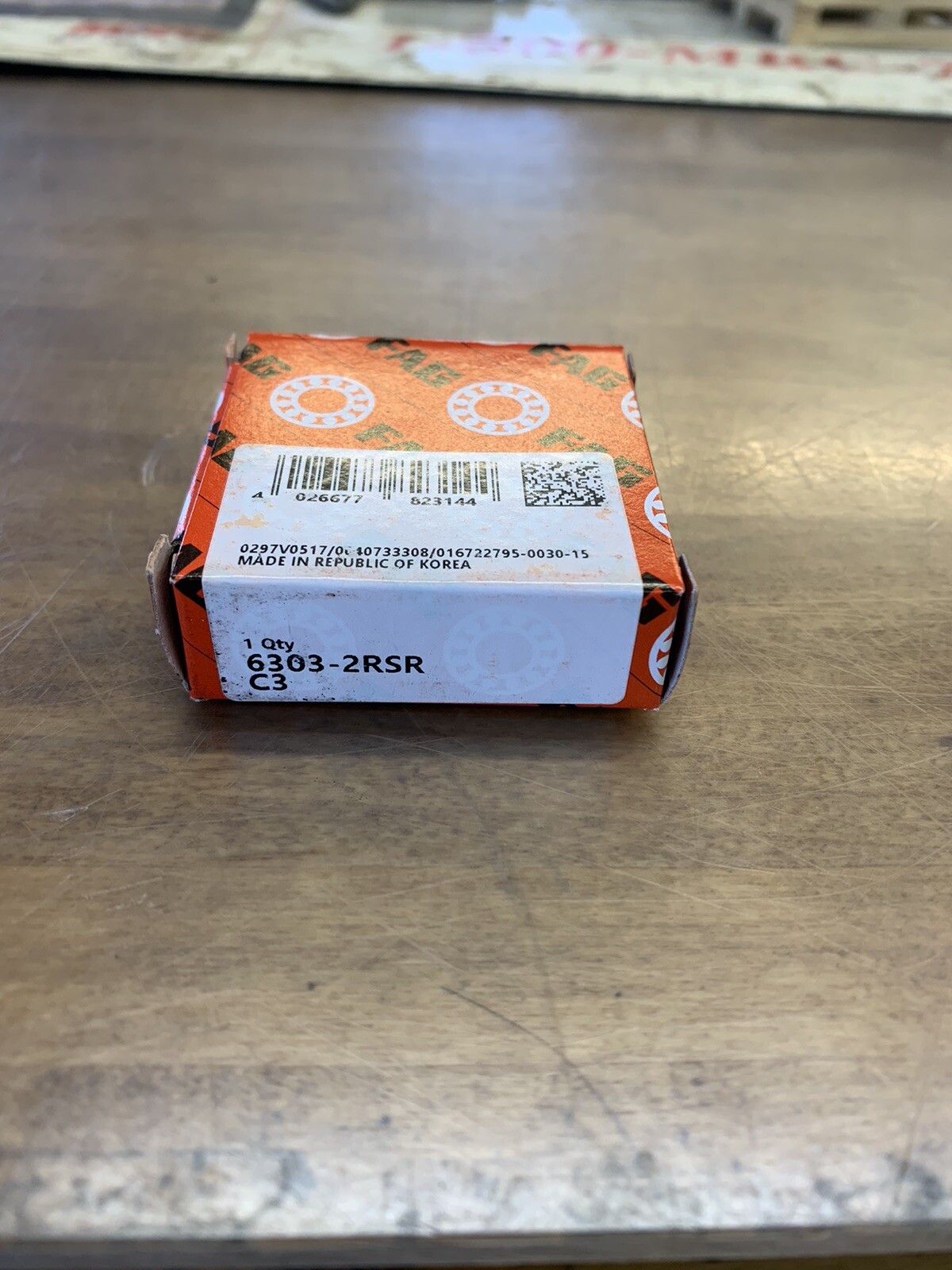 FAG 6303-2RS Ball Bearing 17x47x14 mm