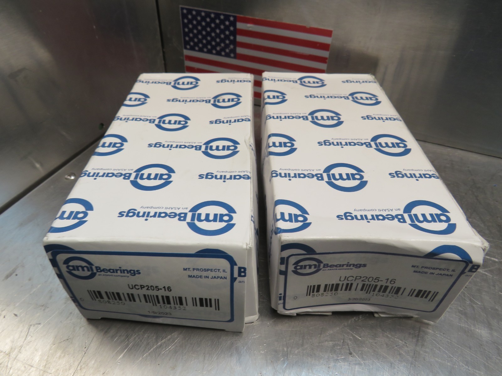 AMI ASAHI UCP205-16 Bearing Lot of 2!