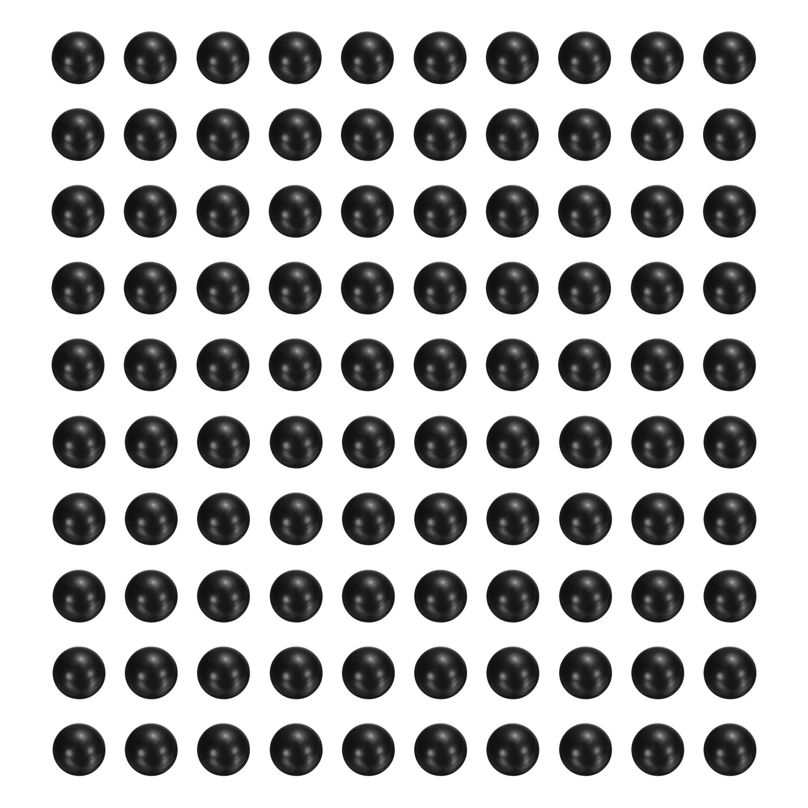 50pcs POM Plastic Bearing Balls G2 13/32″(10.319mm) Solid Plastic Balls, Black